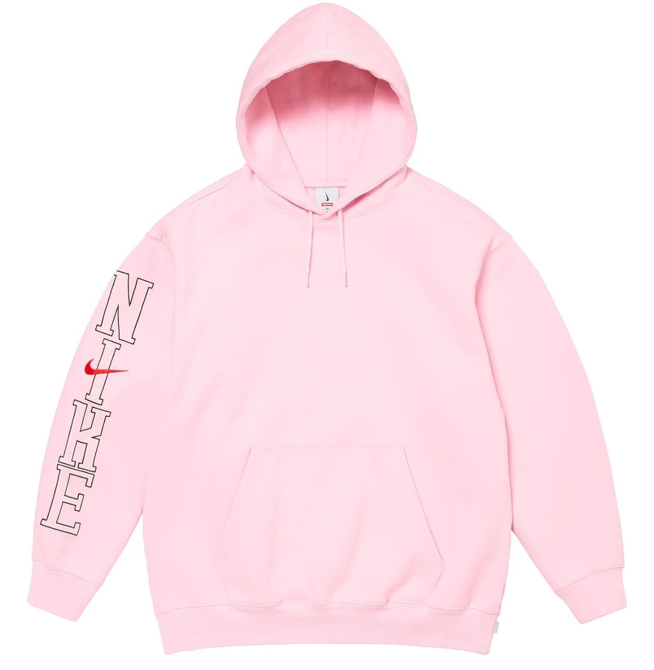 image of Supreme Nike Hooded Sweatshirt Size Xxl in Light Pink, Men's