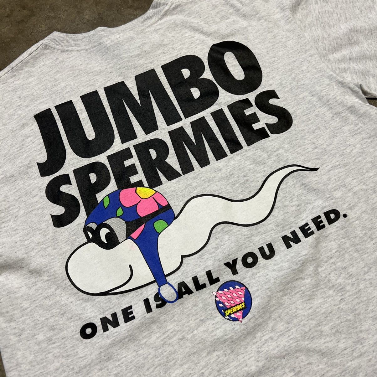 Vintage Vintage 90s Jumbo Spermies Adult Humor Graphic Tee USA Size US XL / EU 56 / 4 - 3 Thumbnail