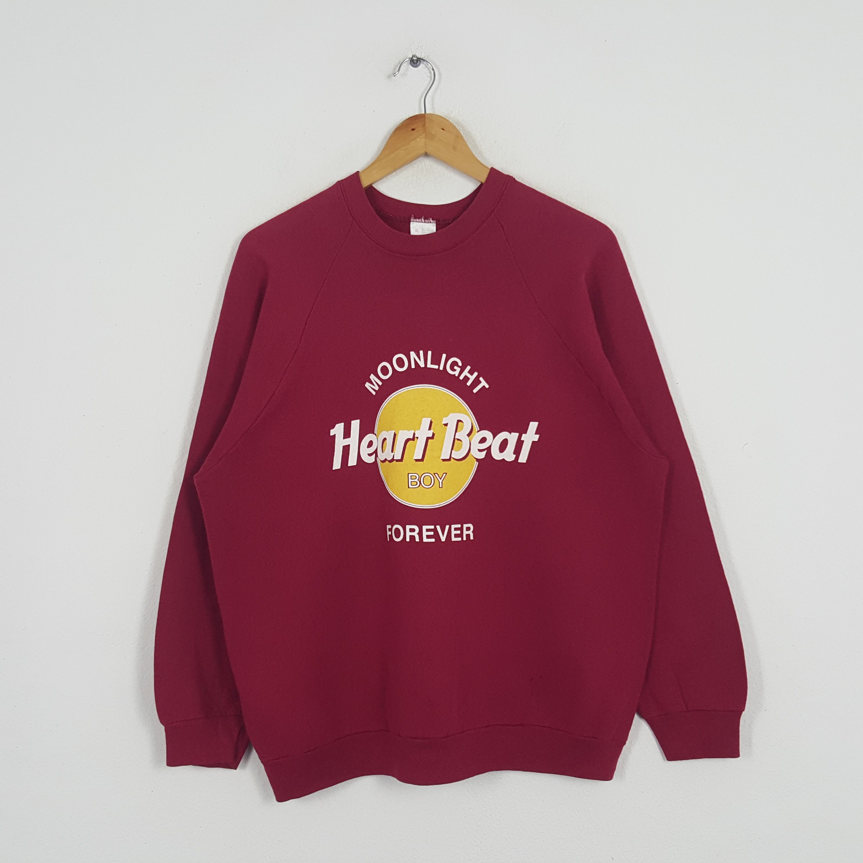 Vintage Vintage Heart Beat Boy X Hard Rock Cafe Parody Sweatshirt Size US L / EU 52-54 / 3 - 1 Thumbnail