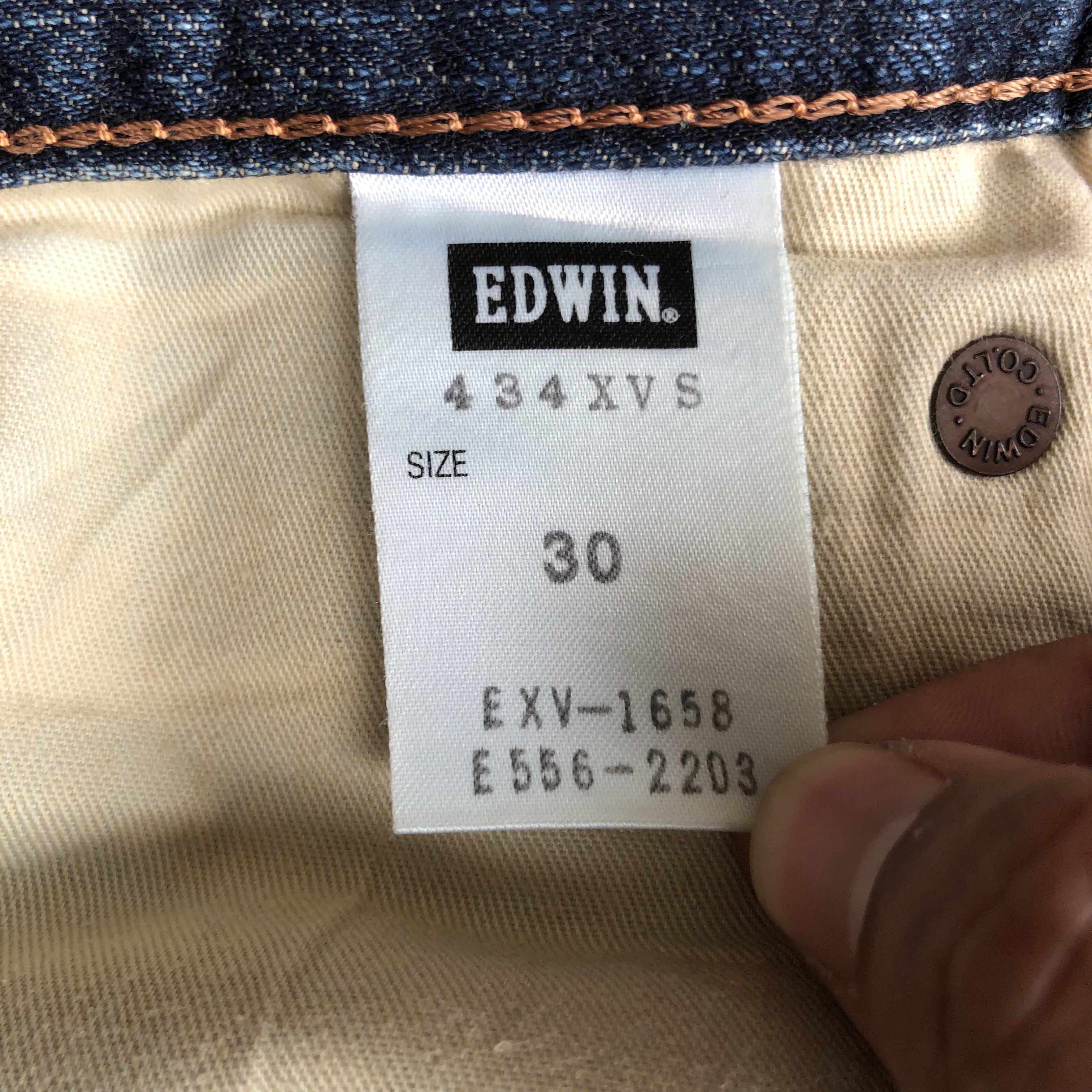 Edwin Edwin Exclusive Vintage Grunge Mudwash Honeycomb Distressed Size US 33 - 10 Thumbnail