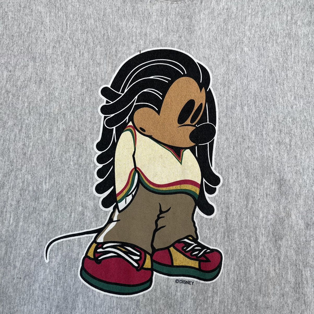 Mickey Mouse Vintage Mickey Mouse Bob Marley Rasta Sweatshirt Size US XL / EU 56 / 4 - 3 Thumbnail