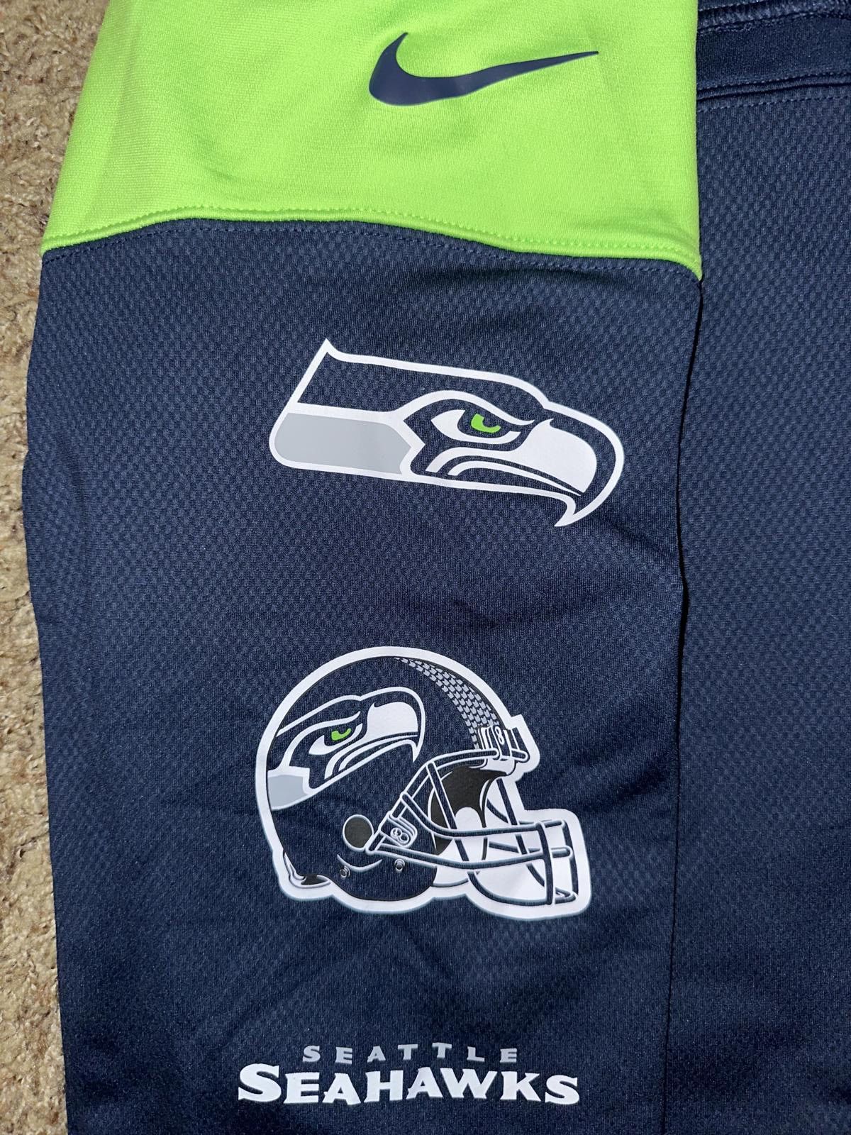 Nike Nike Men’s College Navy Seattle Seahawks Sideline Athletic Arch Pullover Hoodie Size US M / EU 48-50 / 2 - 4 Thumbnail