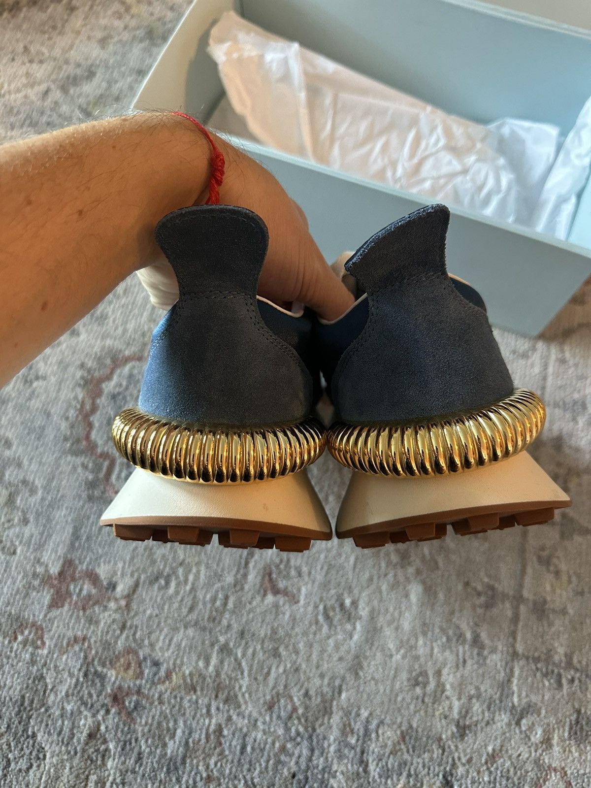 Lanvin Lanvin Bumpr sneakers with gold details. Original $950! Size US 11 / IT 41 - 6 Thumbnail
