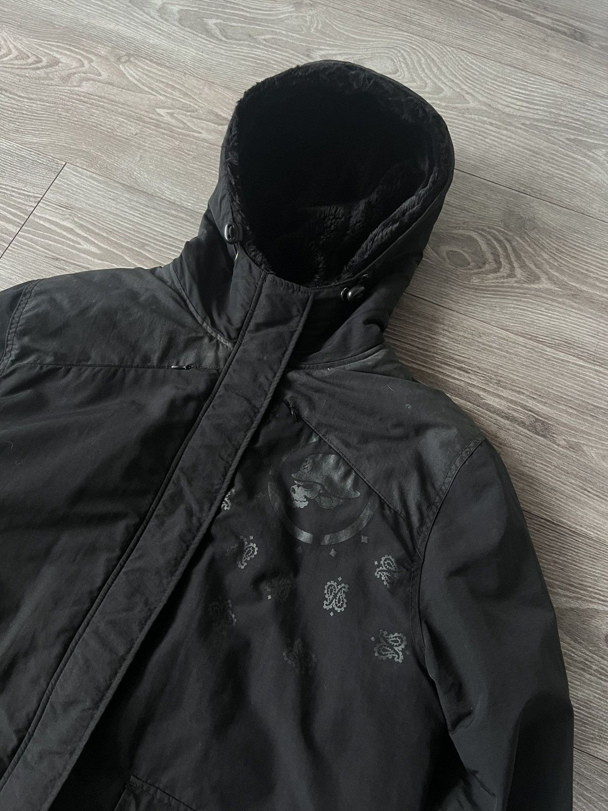 Affliction × Japanese Brand × Metal Mulisha ‼️Y2K Metal Mulisha Monogram Printed Back Logo Fure Jacket‼️ Size US M / EU 48-50 / 2 - 7 Thumbnail