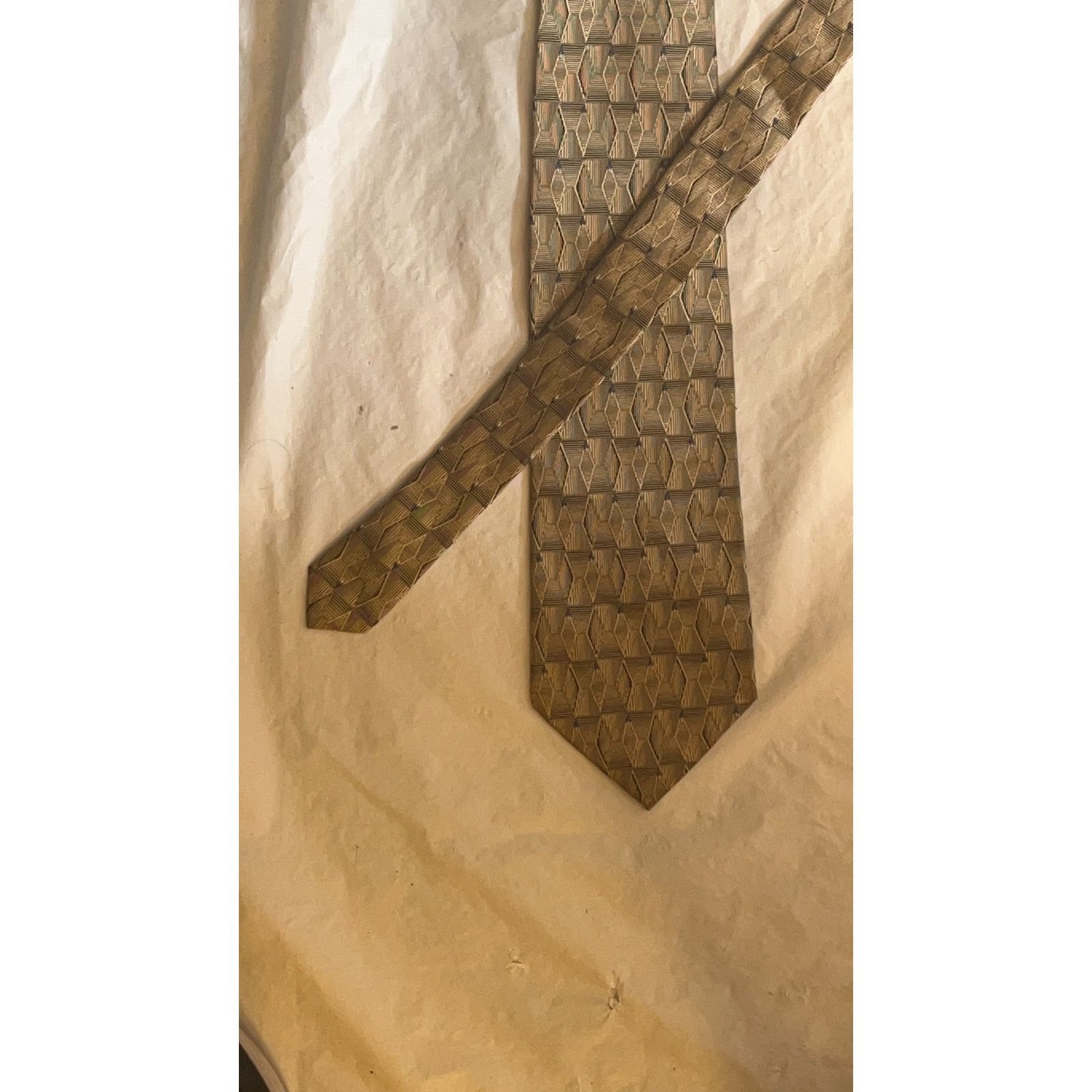 Other PRIVADO All Silk Tie - Golden Brown Hand Made Size ONE SIZE - 9 Thumbnail