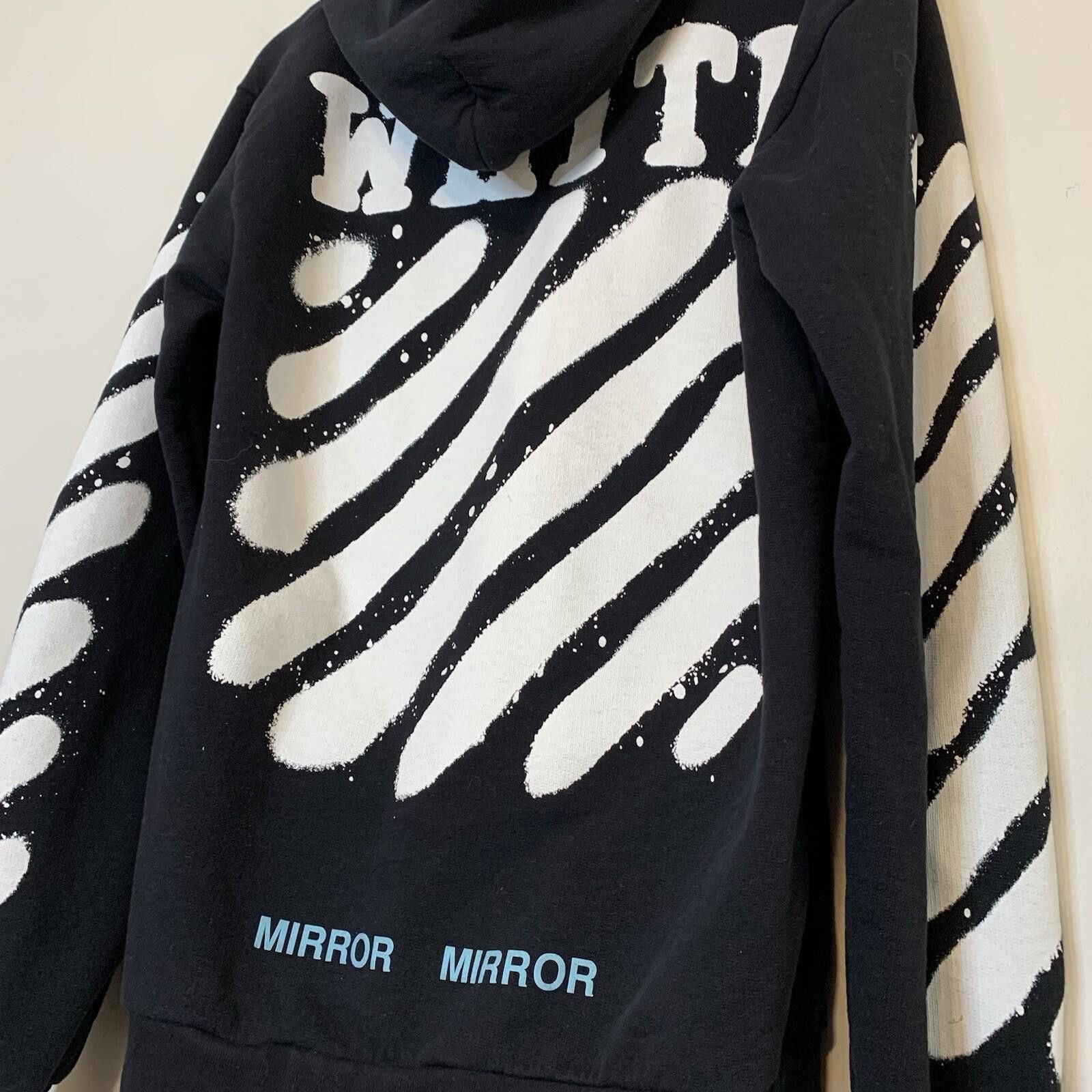 Off-White Off White Diag Spray Zip Up Hoodie Black Size M Size US 32 / EU 48 - 4 Thumbnail
