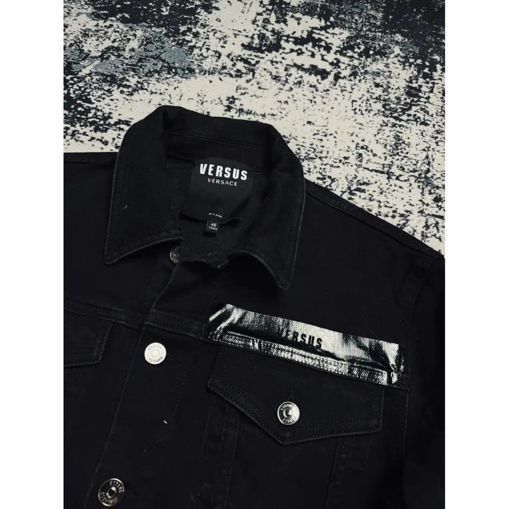 Versus Versace Denim Jeans Jacket Black Size fit S Size US S / EU 44-46 / 1 - 3 Thumbnail