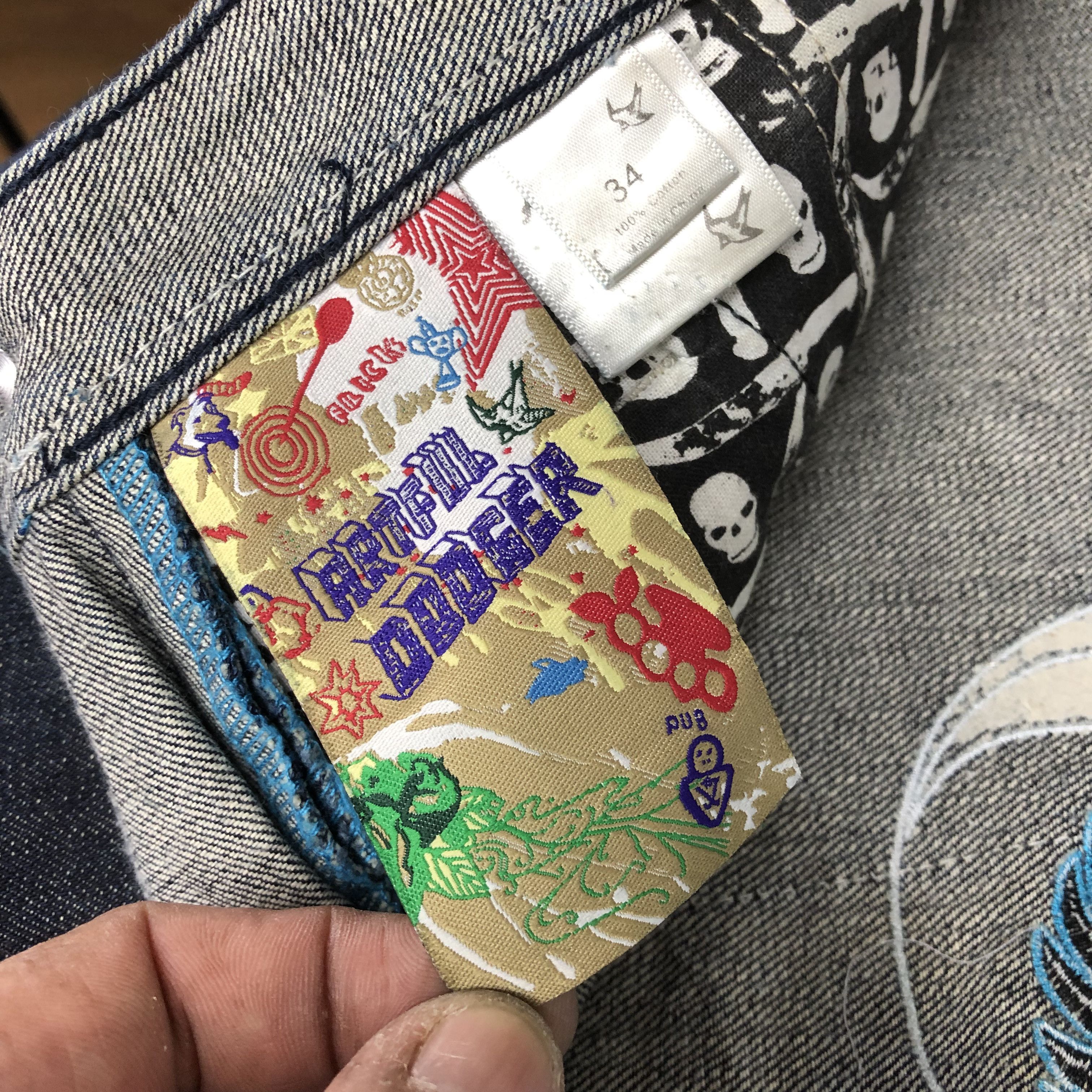 Jean Crazy Vintage Y2k Affliction Jeans Baggy Skater Denim Size US 34 / EU 50 - 11 Thumbnail
