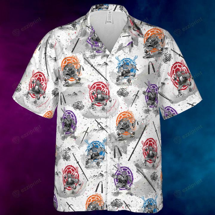 Other TMNT CHARACTERS SUMI-E PATTERN HAWAIIAN SHIRT Size US L / EU 52-54 / 3 - 3 Thumbnail