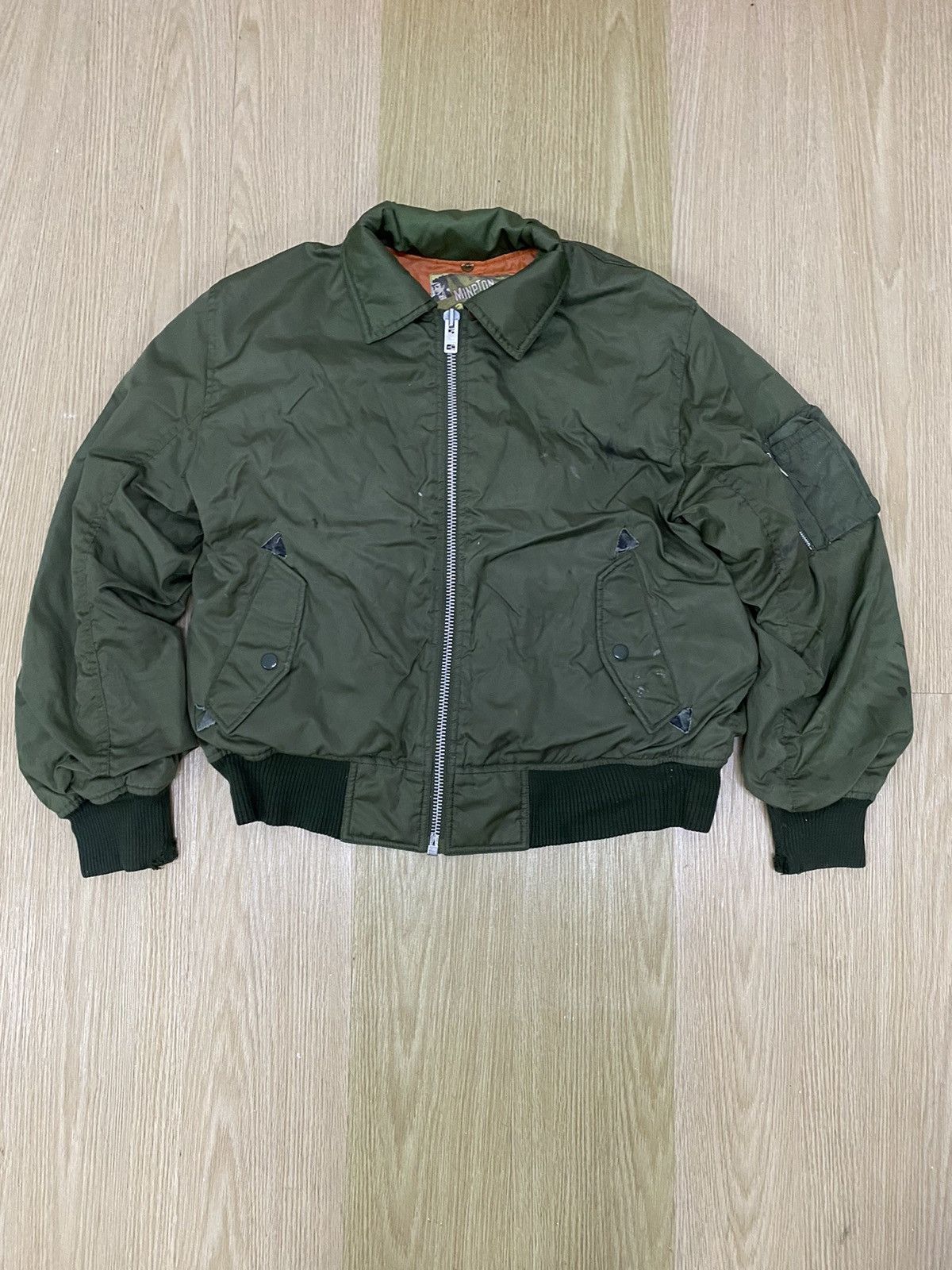 Japanese Brand × Vintage Vintage Minpton supreme dept bomber jacket Size US L / EU 52-54 / 3 - 1 Thumbnail