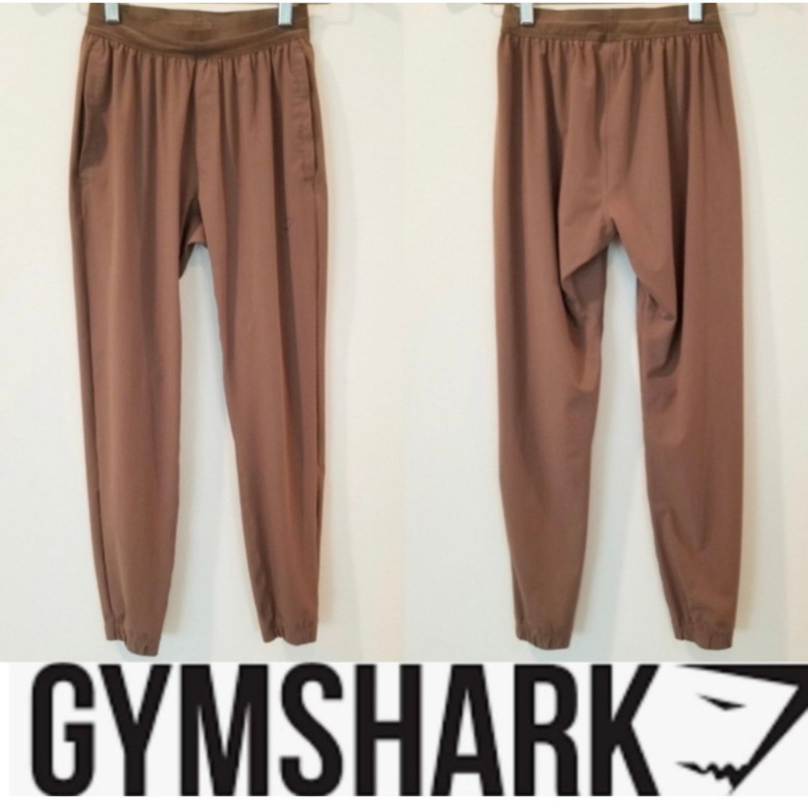 Gymshark Interlock Tech Joggers Taupe Womens S in Brown, Women's (Size 24)