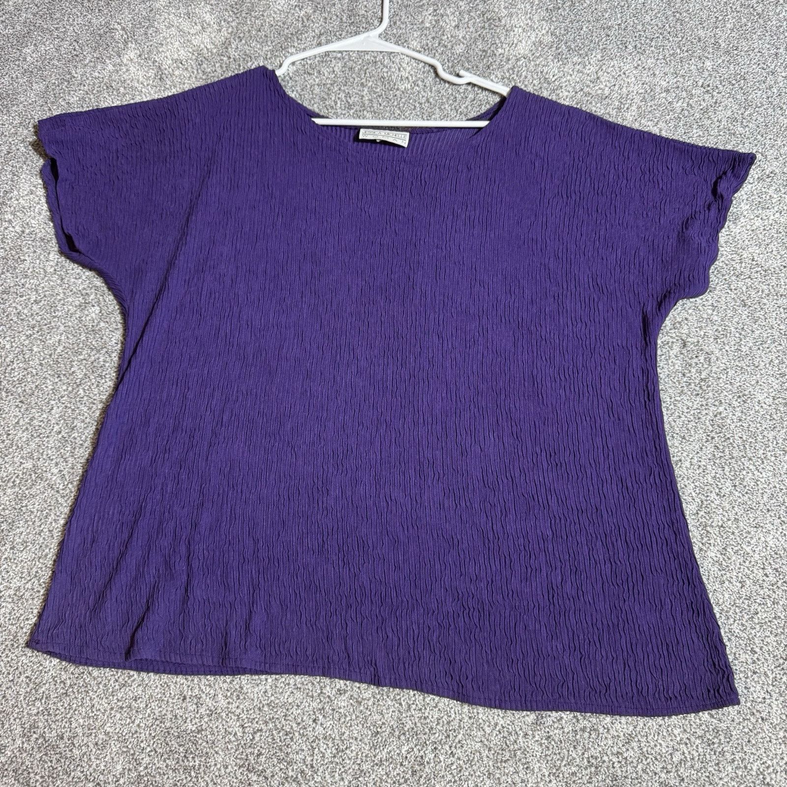 Other Vintage 90s Jessica Michelle Top Women 20W Plus Crinkled USA Size 3XL / US 20-22 - 1 Thumbnail