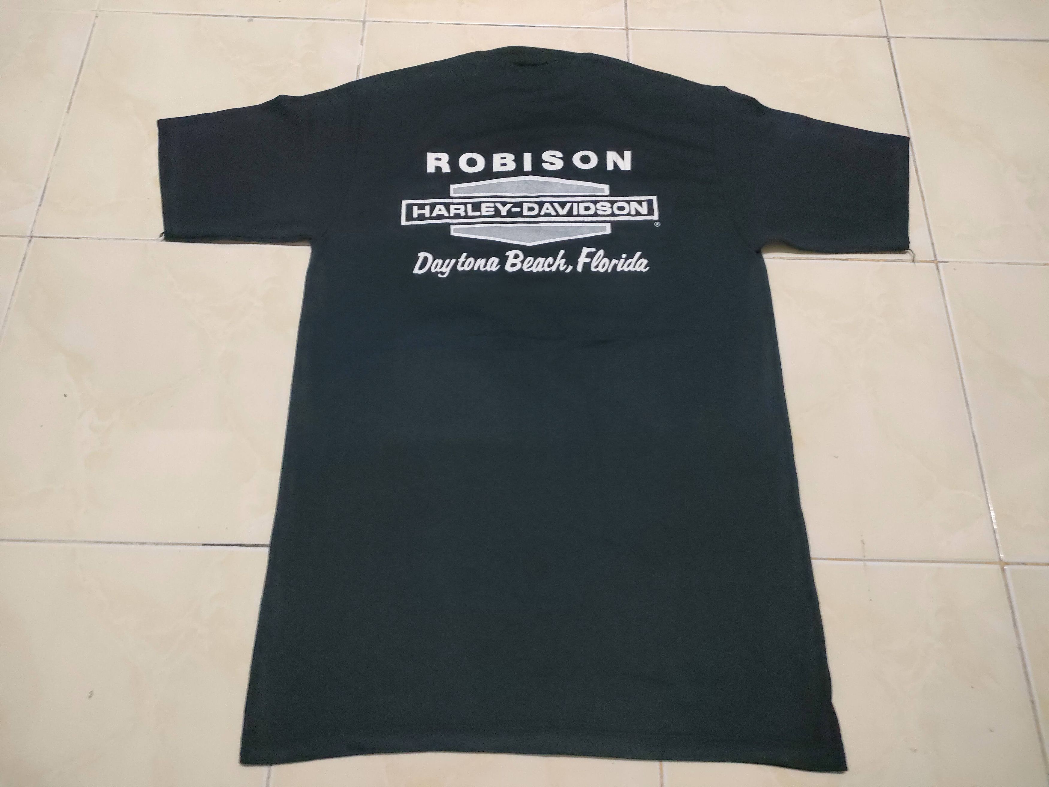 Harley Davidson × Vintage Vintage Harley Davidson Robinson Bike Week 3D Emblem T-shirt Size US M / EU 48-50 / 2 - 2 Thumbnail