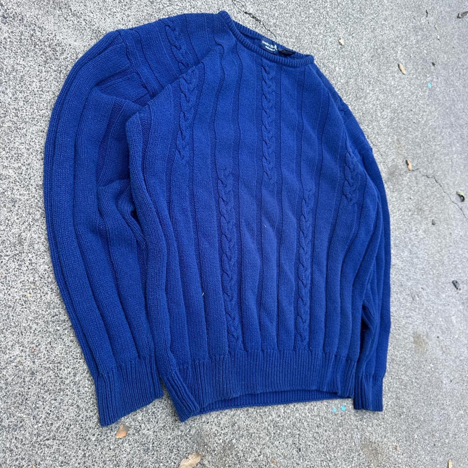 Stanley Blacker Vintage 90s Stanley Blacker Blue Sweater – Size Large Size US L / EU 52-54 / 3 - 2 Thumbnail
