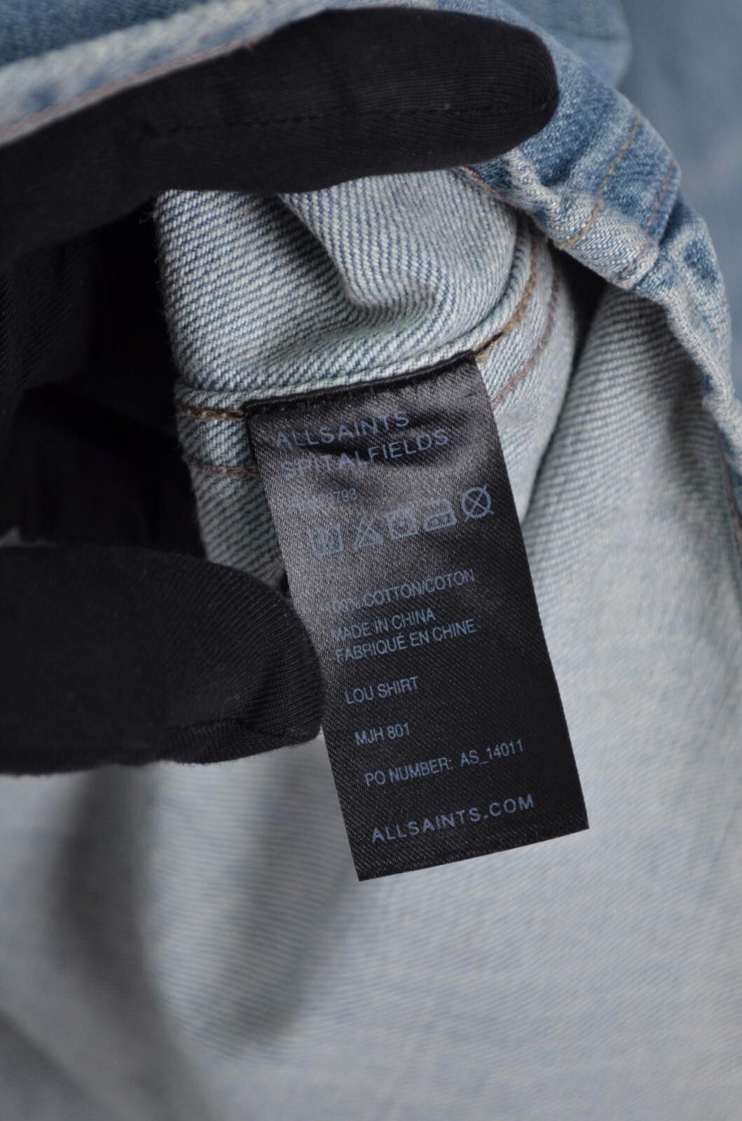 Allsaints All Saints Lou Denim Mens Shirt Long Sleeve Size S Designer Size US S / EU 44-46 / 1 - 7 Thumbnail