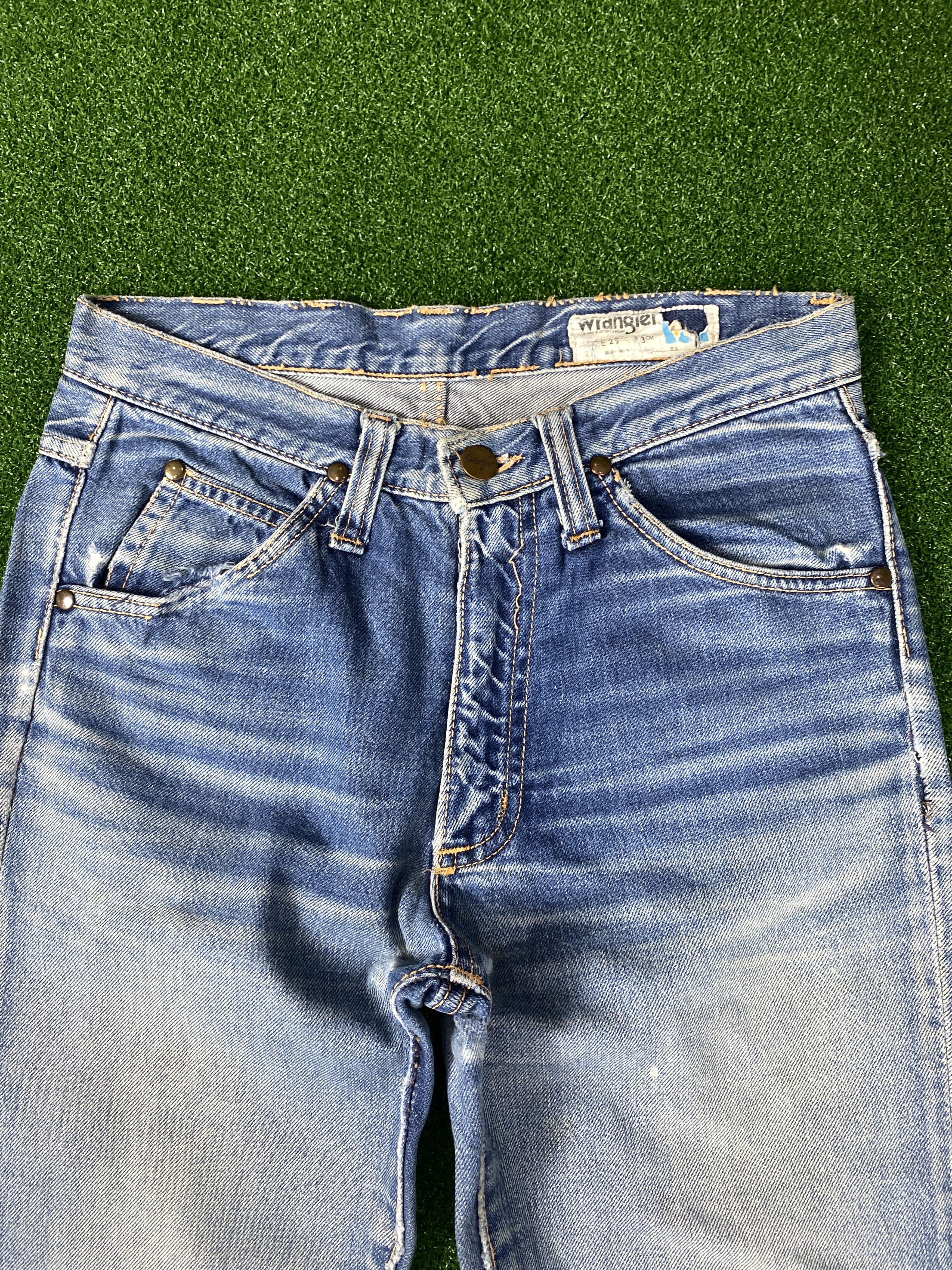 Vintage Vintage Wrangler Faded Blue Jeans CP0074 Size US 28 / EU 44 - 2 Thumbnail