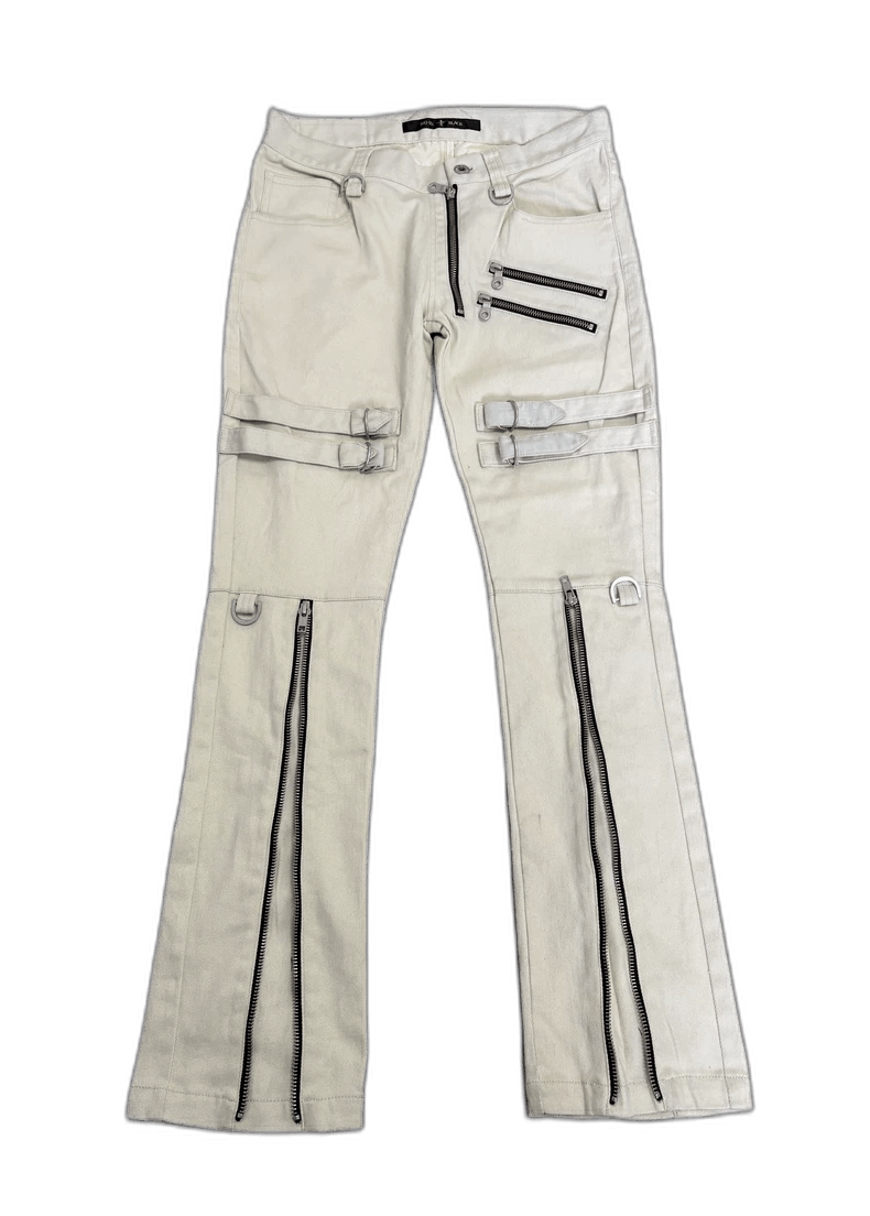 Yohji Yamamoto Vintage Punk Style Zip Pants with Straps-2506 Size 28" / US 6 / IT 42 - 1 Thumbnail