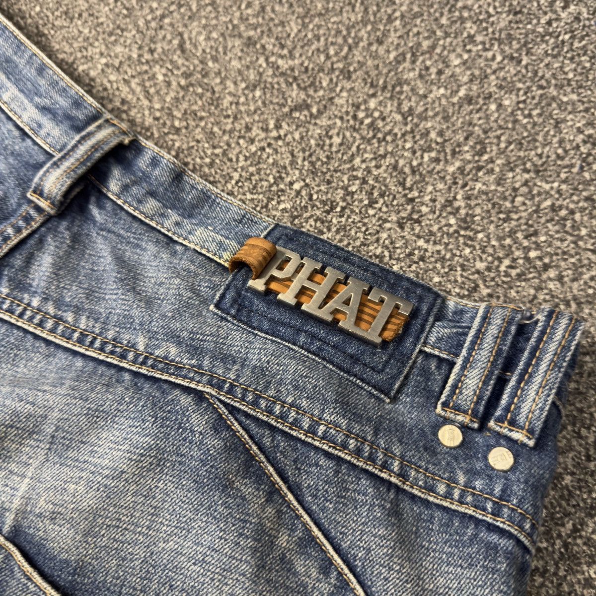 Phat Farm 🔥 Insane Y2K Baggy Denim Phat Farm Hip Hop Style Size US 38 / EU 54 - 8 Thumbnail