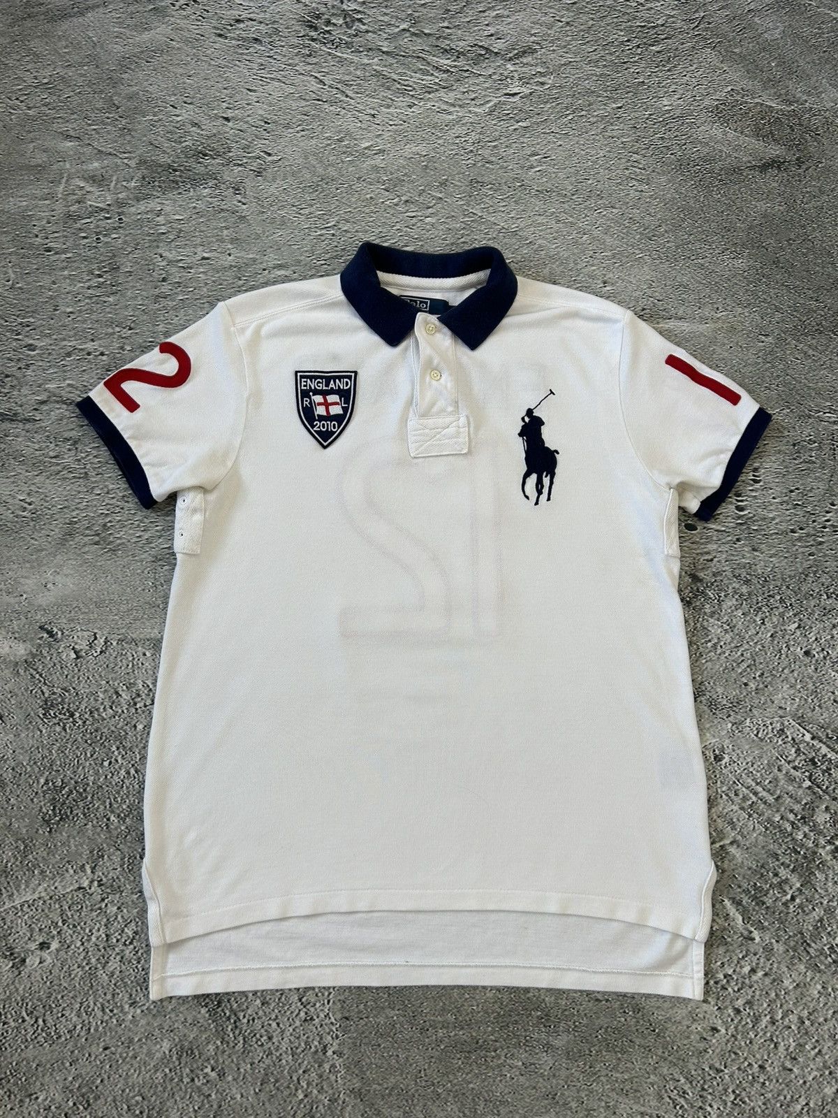 Ralph Lauren Chief Keef Polo Ralph Lauren England vintage white big pony Size US M / EU 48-50 / 2 - 1 Thumbnail