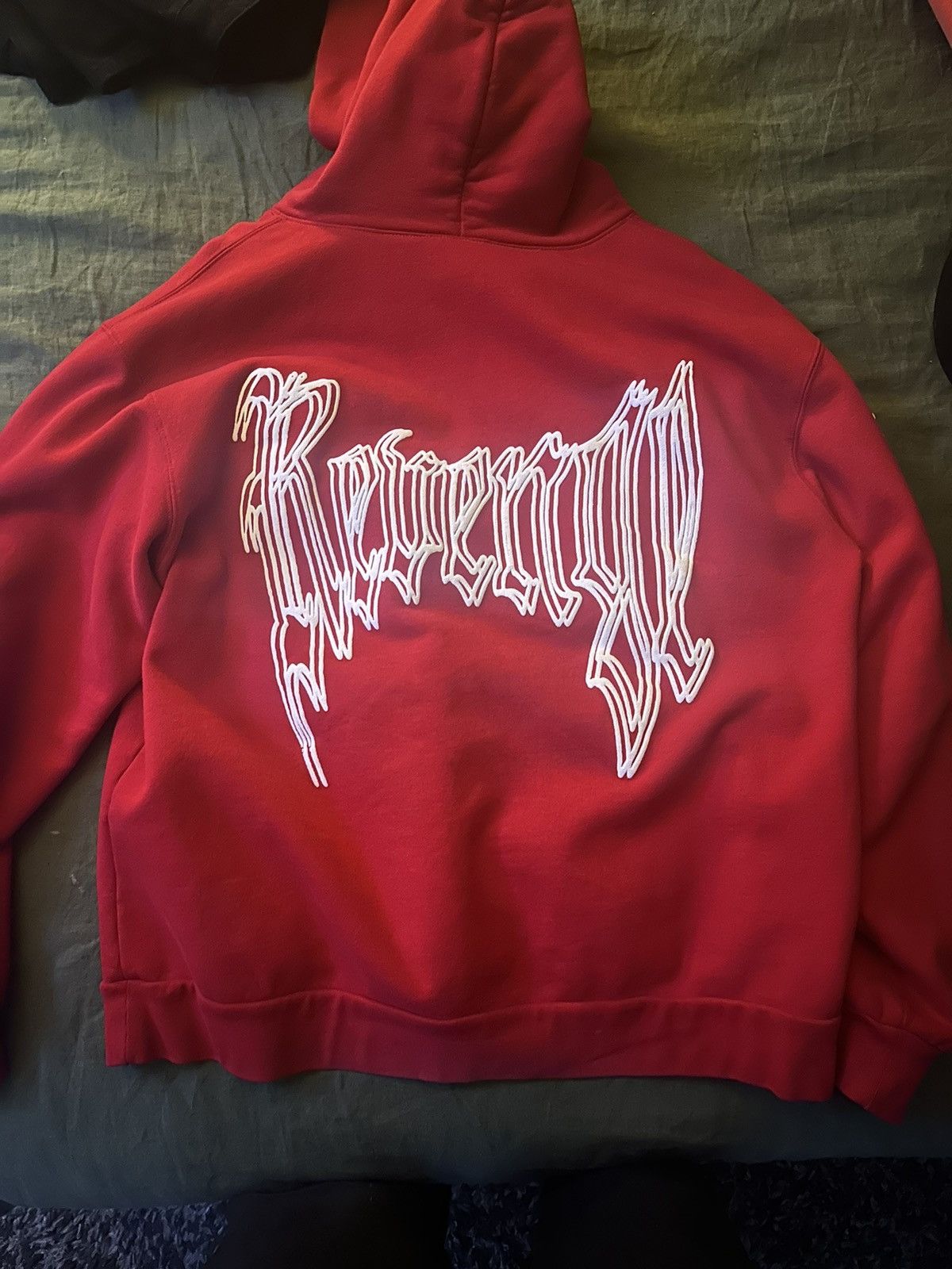 image of Revenge Isaac Hoodie Red Size Xl, Men's