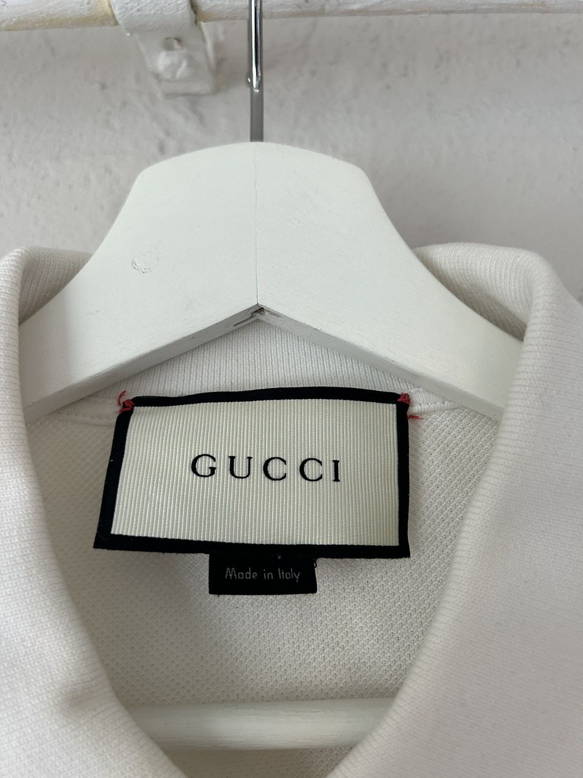Gucci White Web Polo Size US S / EU 44-46 / 1 - 3 Thumbnail