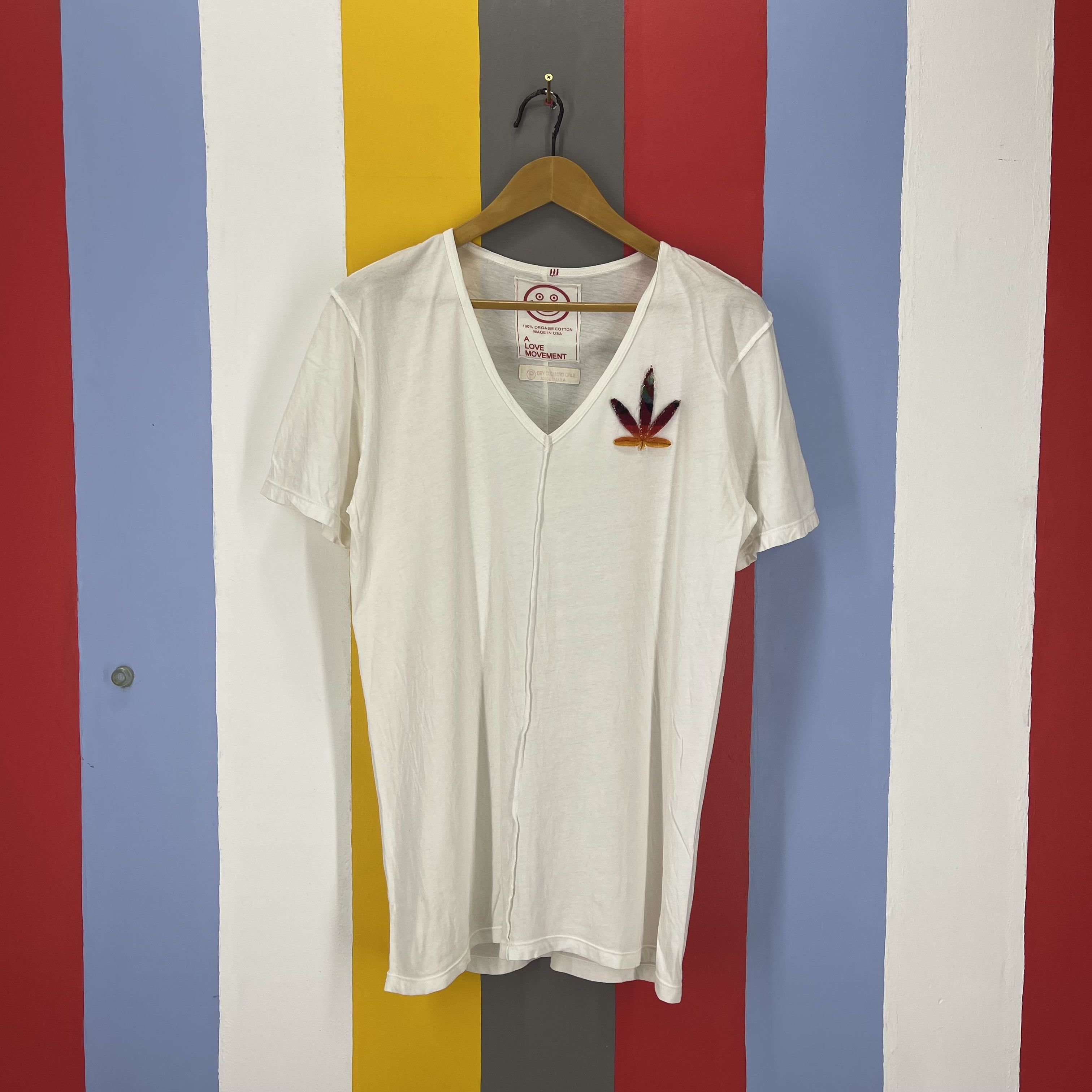 Other LOVE MOVEMENT Rasta V Neck T Shirt #1765/07 Size US L / EU 52-54 / 3 - 1 Thumbnail
