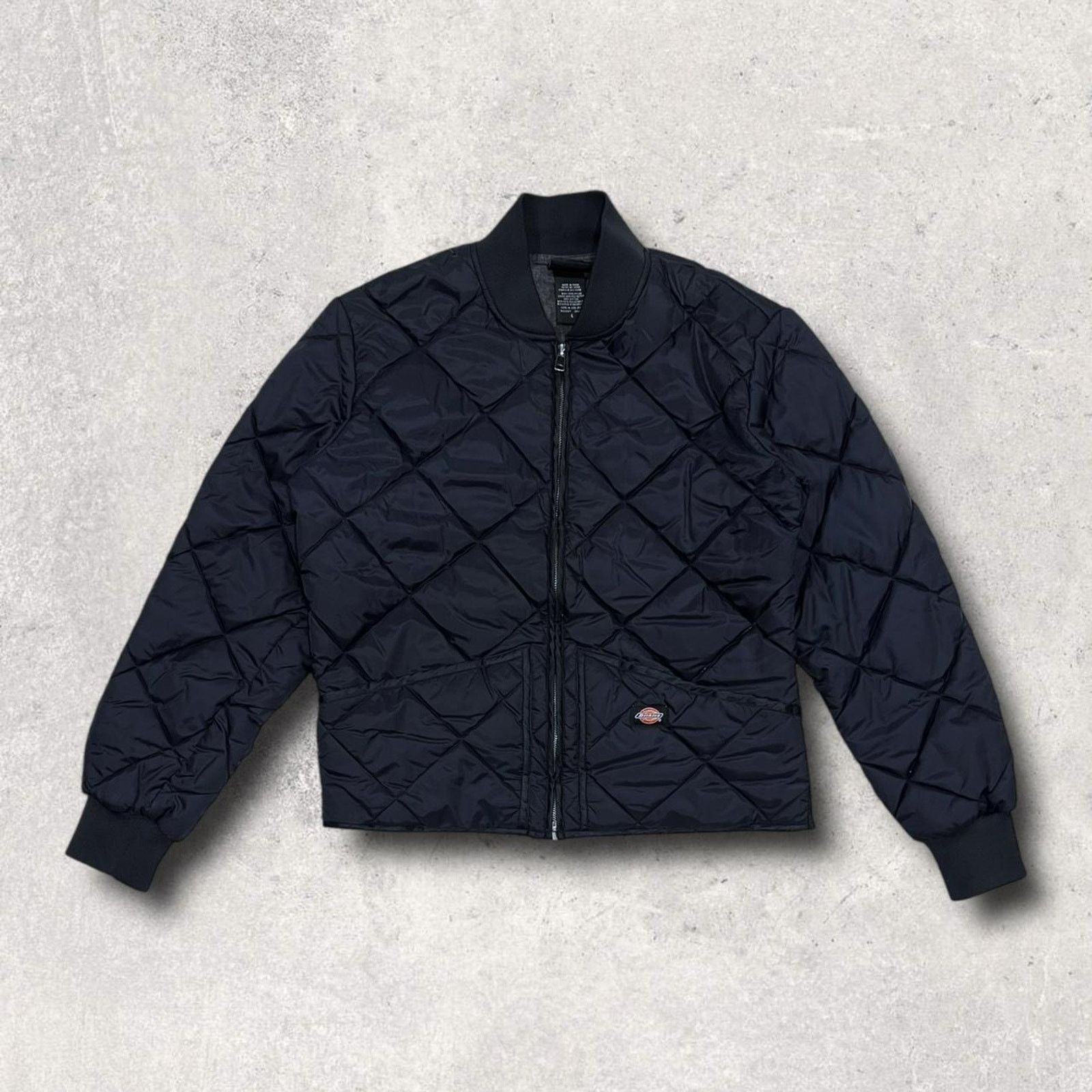 Dickies Dickies Blue Full-Zip Diamond Quilted Puffer Bomber Jacket Size US L / EU 52-54 / 3 - 1 Thumbnail