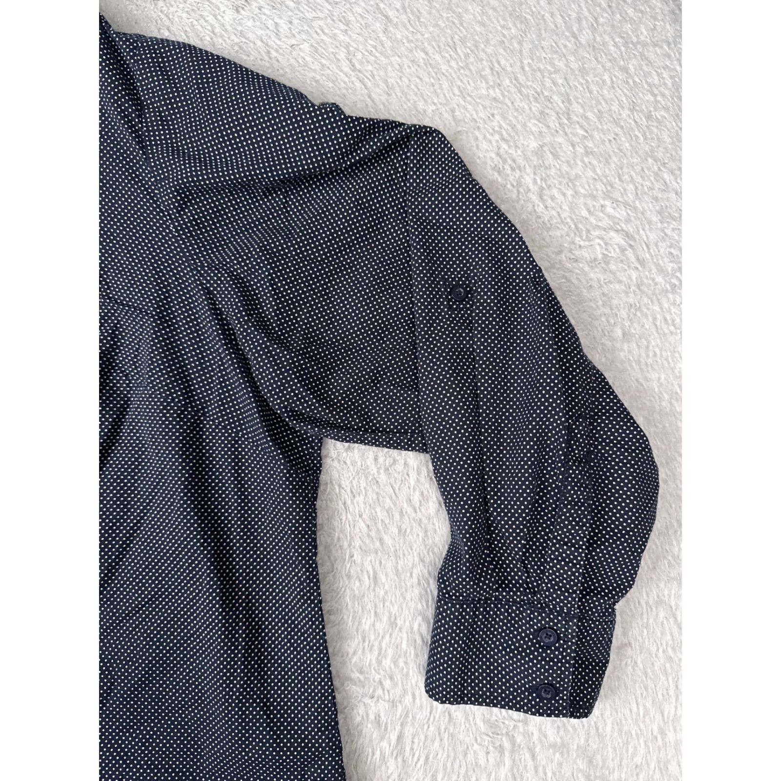 Tommy Hilfiger Tommy Hilfiger Shirt Women 1X Blue Polka Dot Button Pocket Long Sleeve Size XL / US 12-14 / IT 48-50 - 2 Thumbnail