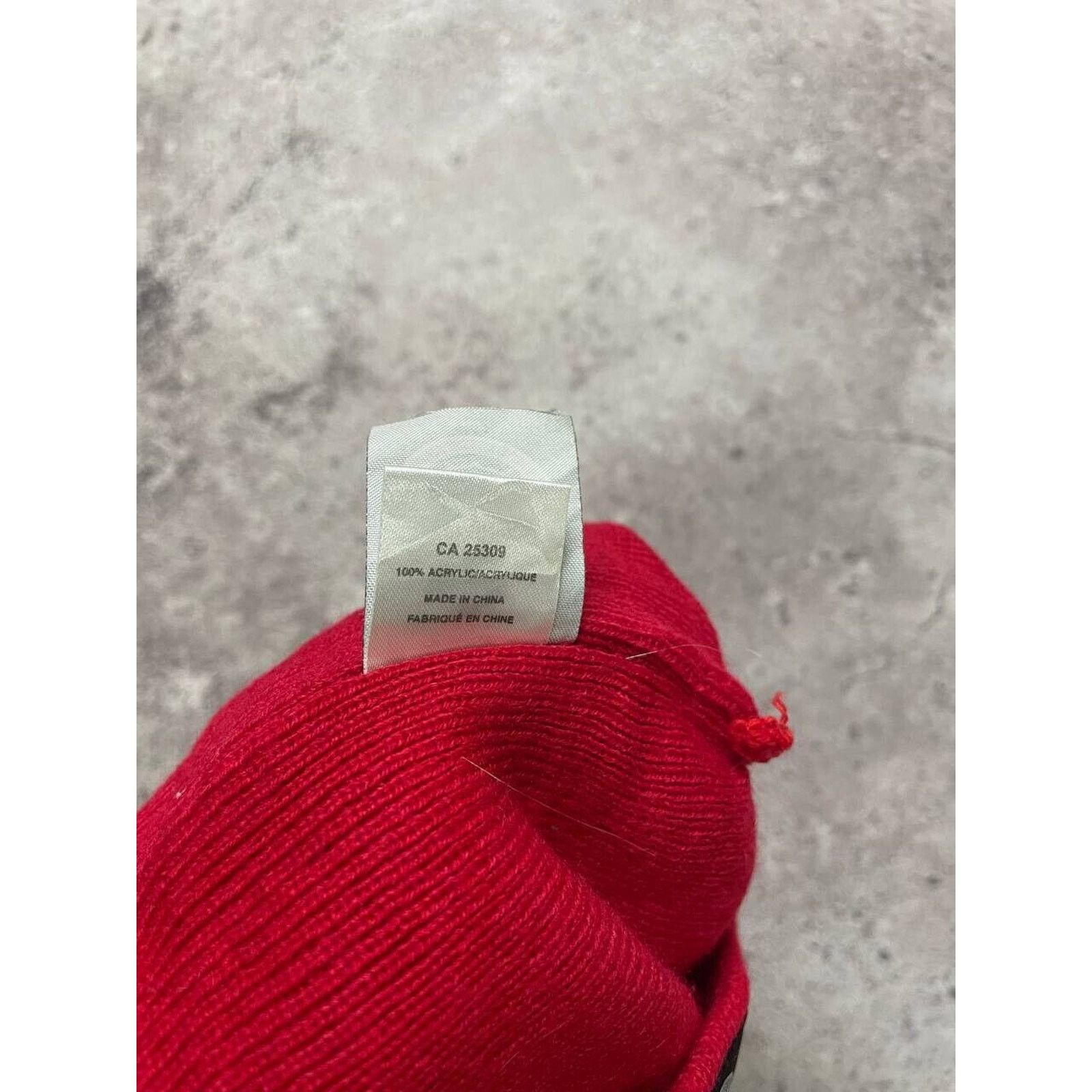 NHL × Vintage Vintage Montreal Canadiens Red Blue Knit Beanie NHL Winter Size ONE SIZE - 5 Thumbnail