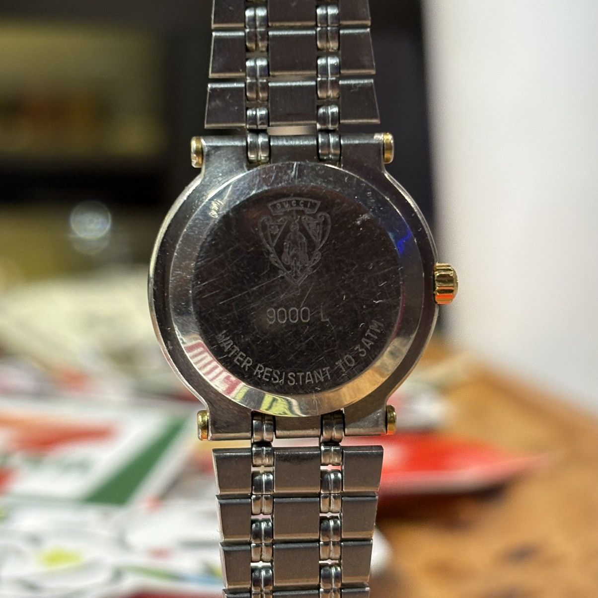Gucci Vintage Gucci 9000L Two-Tone Quartz Date (25mm) (Swiss Made) Size ONE SIZE - 5 Thumbnail