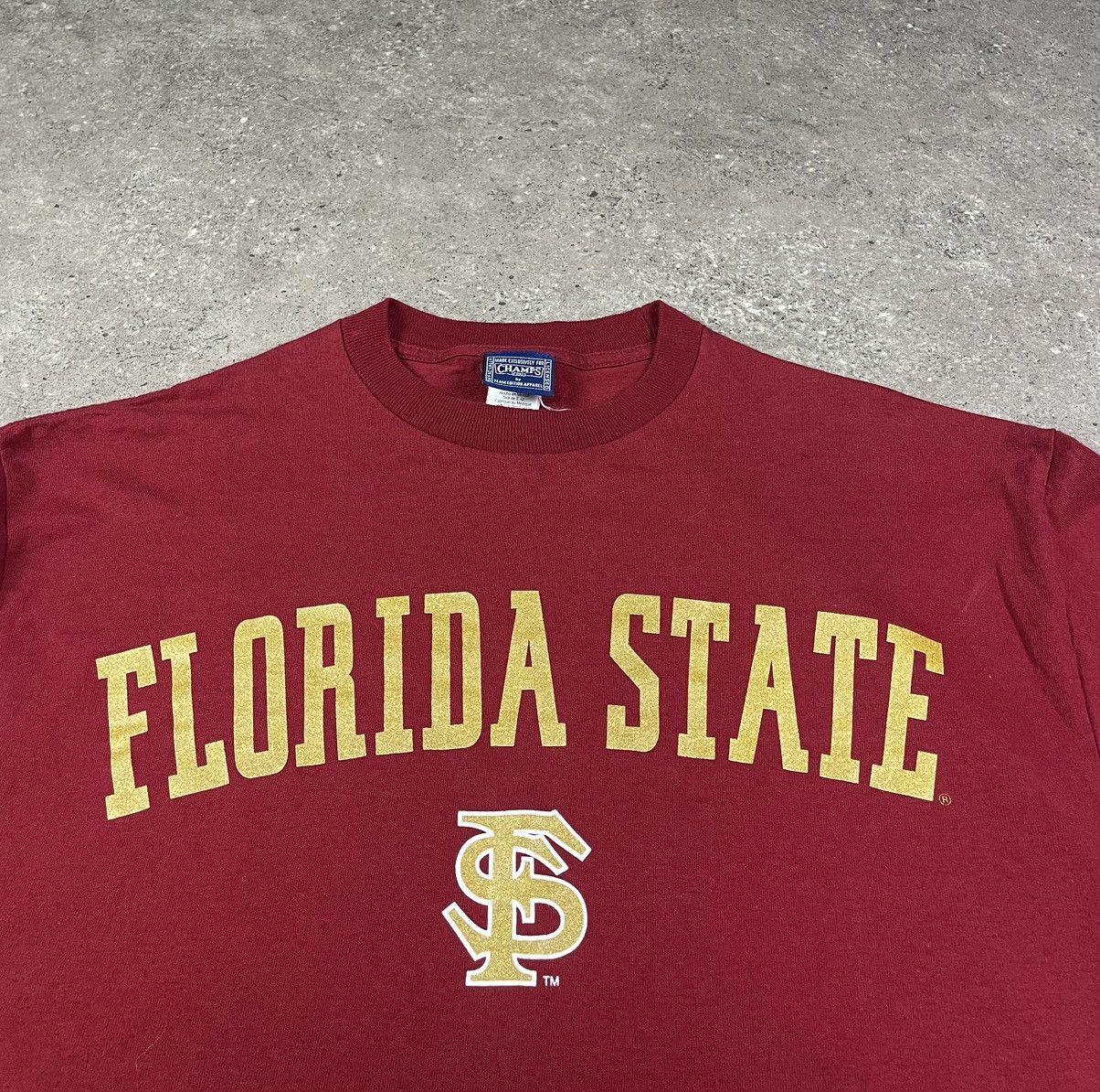 Champs Sport × Vintage Vintage 90s Florida State Champs Sport T Shirt Size US M / EU 48-50 / 2 - 2 Thumbnail