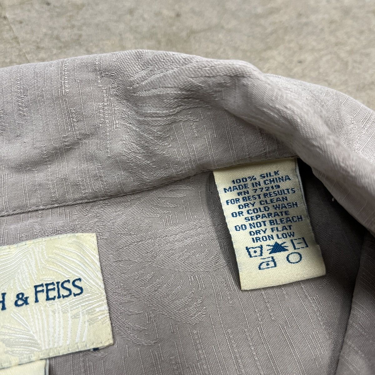 Joseph & Feiss × Vintage Vintage Silk Camp Collar Shirt Loop Collar Medium Size US M / EU 48-50 / 2 - 3 Thumbnail