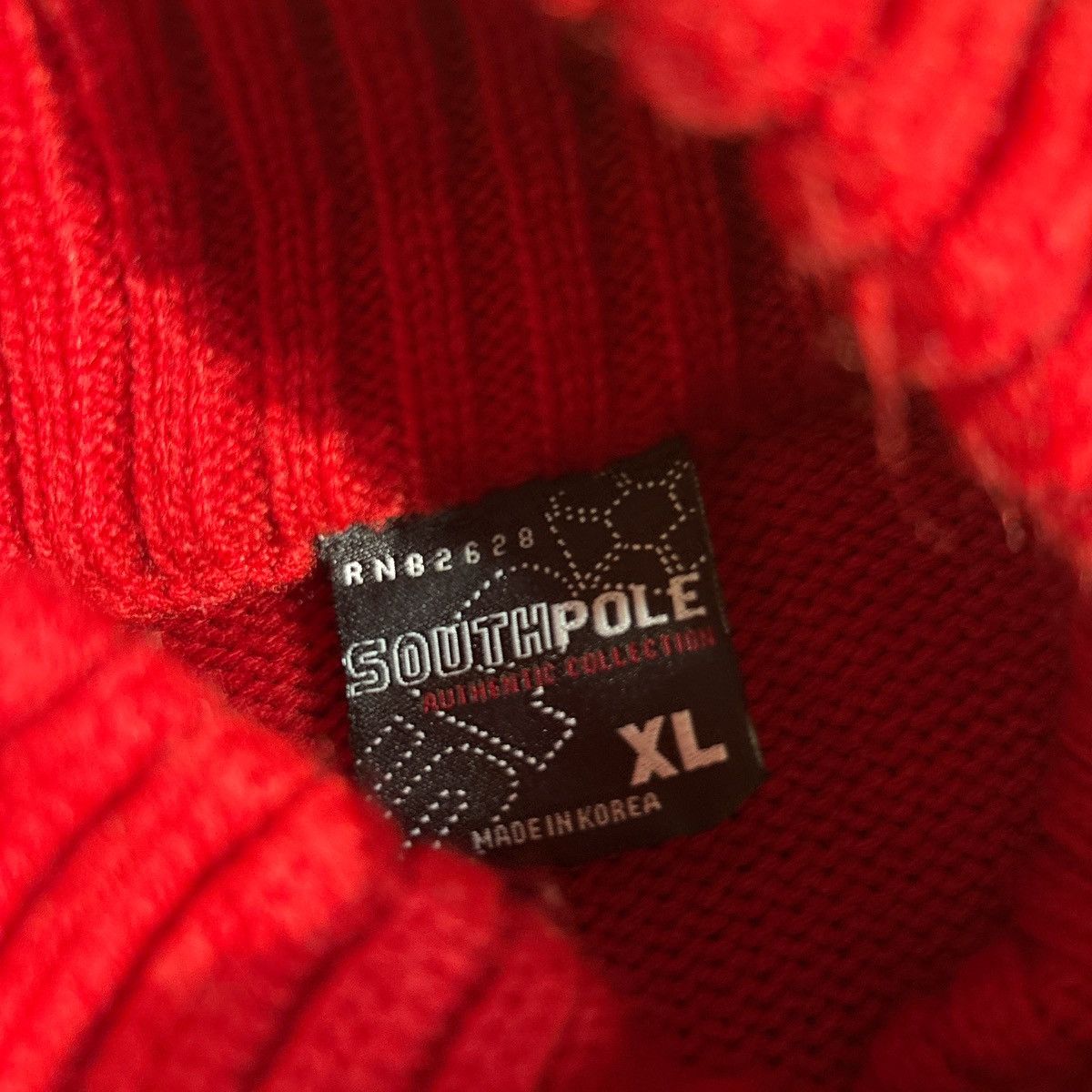 Southpole Y2K Southpole Red Knit Turtleneck Sweater Size XL Size US XL / EU 56 / 4 - 4 Thumbnail