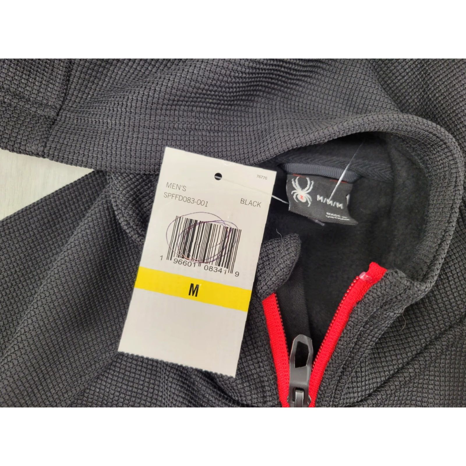 Spyder VINTAGE? No. NWT Spyder Softshell Jacket 1/4 Zip Mens Black M Hydroweb Warm? Size US M / EU 48-50 / 2 - 8 Thumbnail