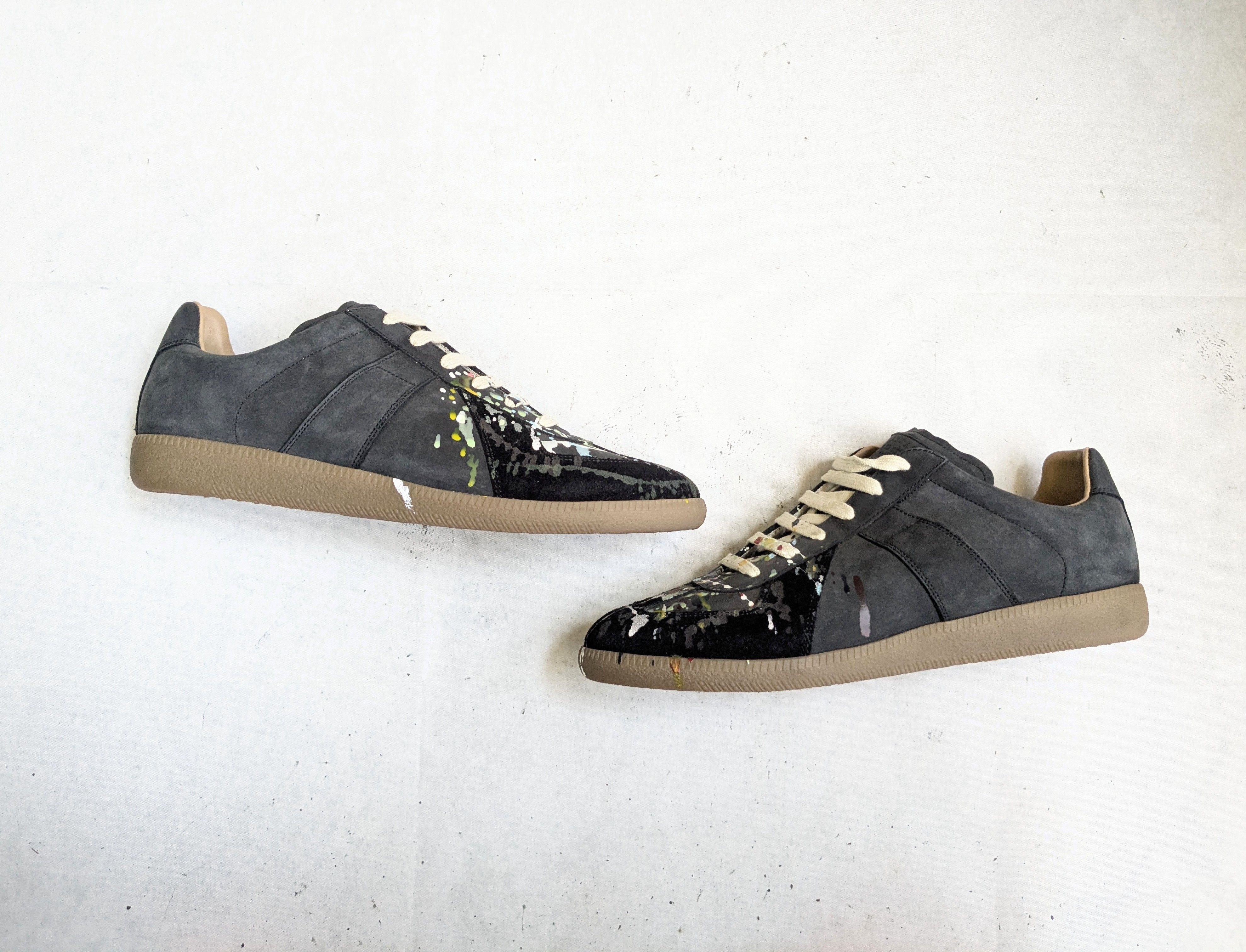 Maison Margiela Maison Margiela Replica GAT Paint Splatter Black 10.5 43.5 Size US 10.5 / EU 43-44 - 1 Thumbnail