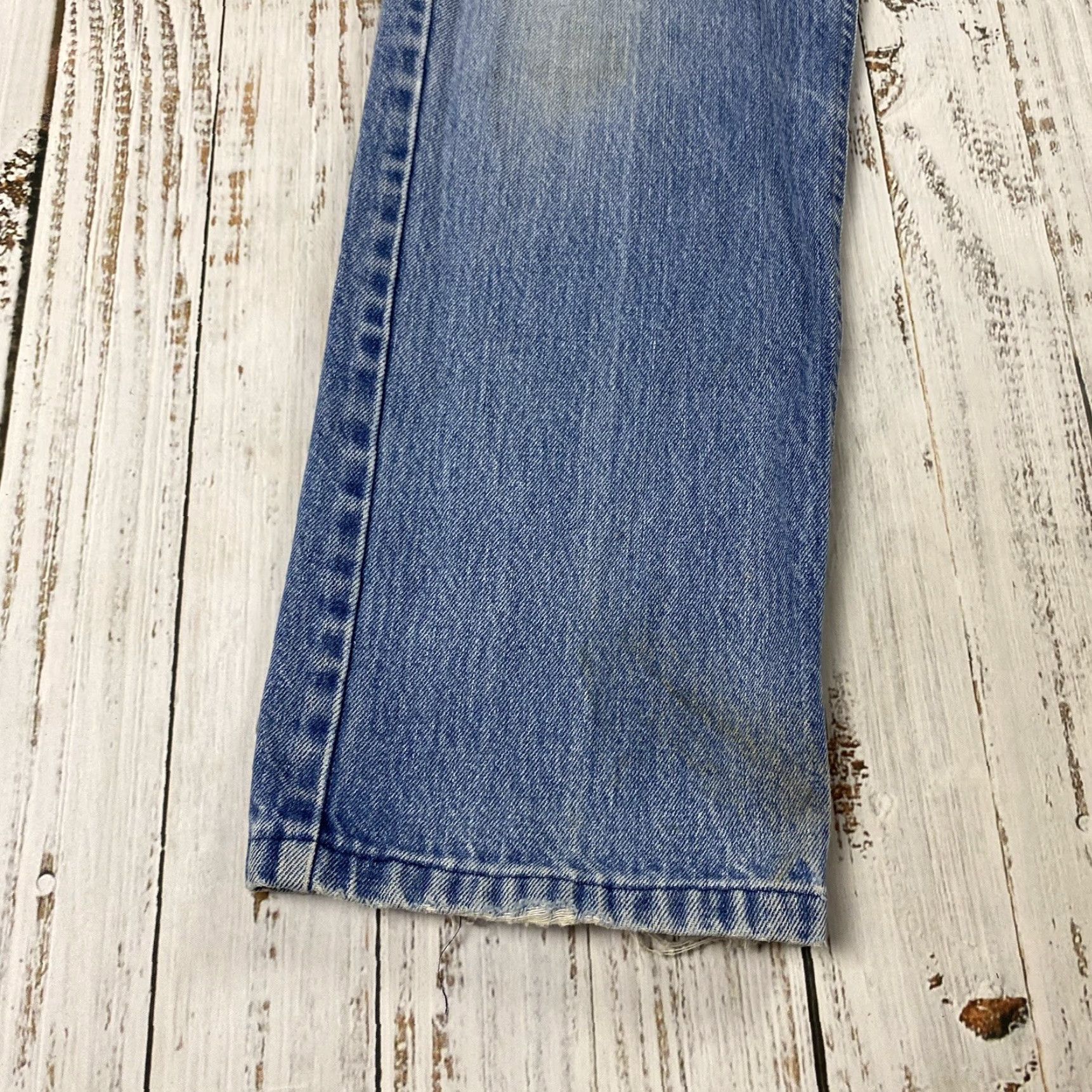 Lee VINTAGE Lee Riders Jeans Mens 33x29.5 Regular Straight Blue 100% Cotton 80s 90s USA Made Denim Size US 33 - 3 Thumbnail