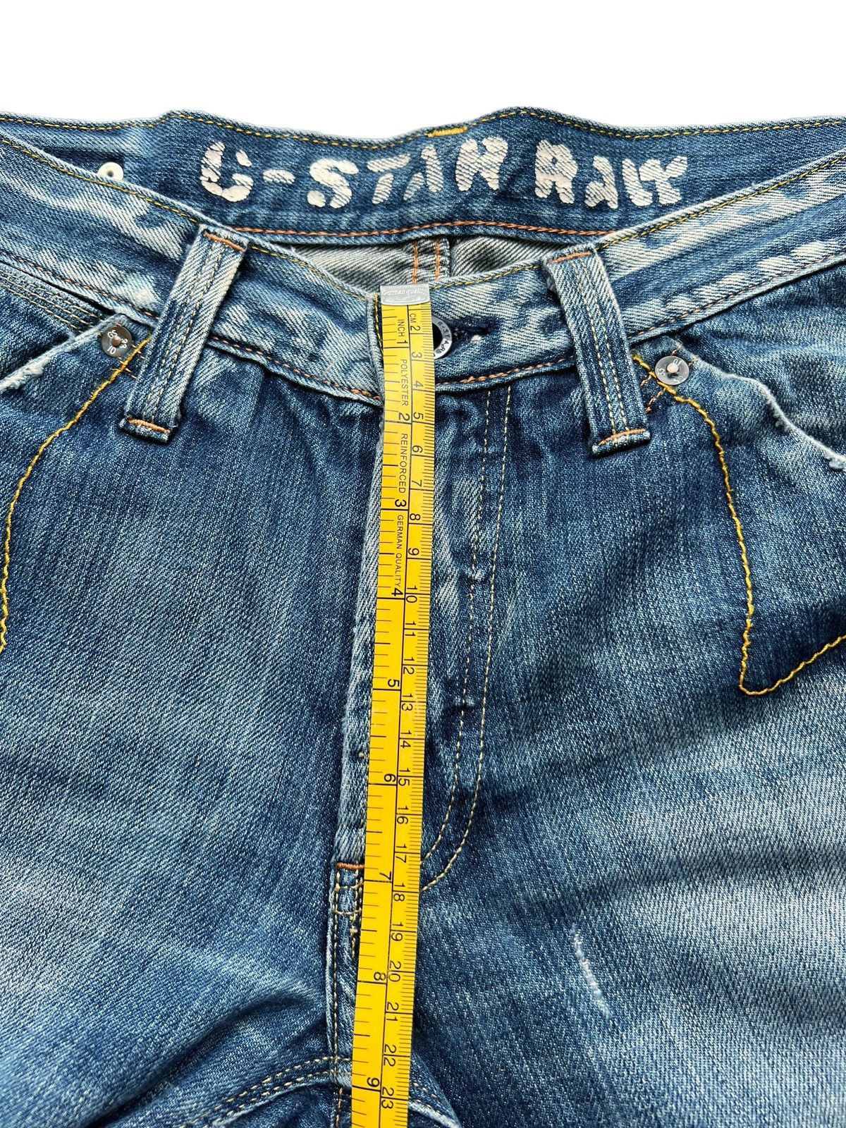 G-Star Vintage G-Star Raw Distressed Ripped Denim Jeans 31x32 Size US 31 - 13 Thumbnail