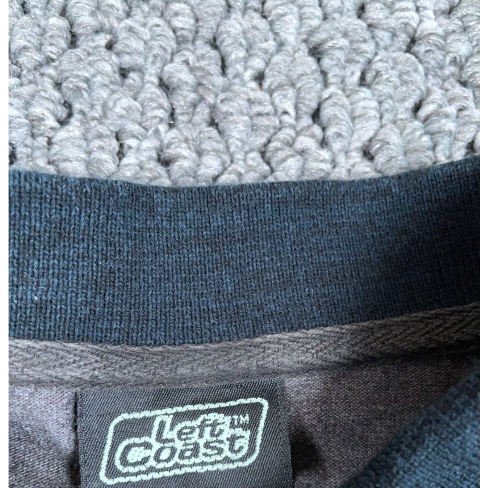 Vintage VINTAGE Left Coast Shirt Adult Large Gray Knit Striped Button-Up Casual Retro 90s Mens Size US L / EU 52-54 / 3 - 3 Thumbnail