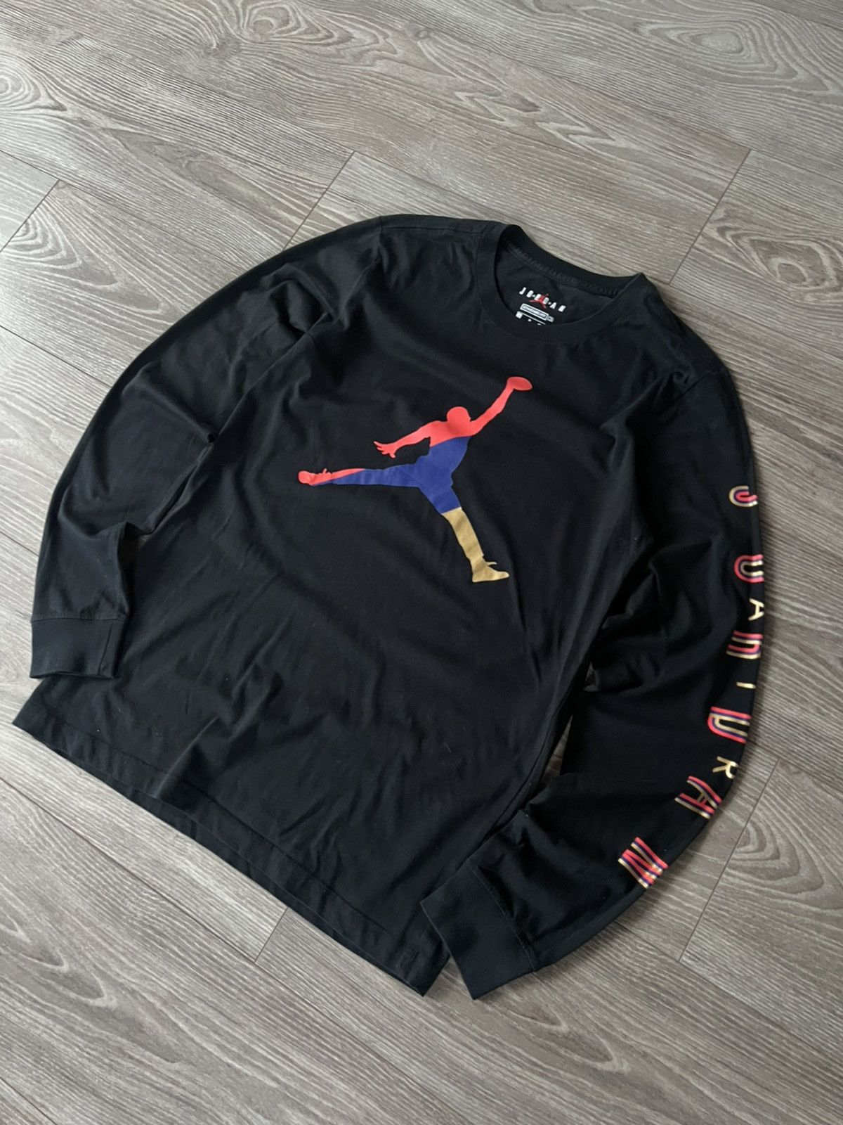 Jordan Brand × Nike ‼️Nike Air Jordan Big Logo Cotton Lite Long Sleeve Tee‼️ Size US S / EU 44-46 / 1 - 1 Thumbnail