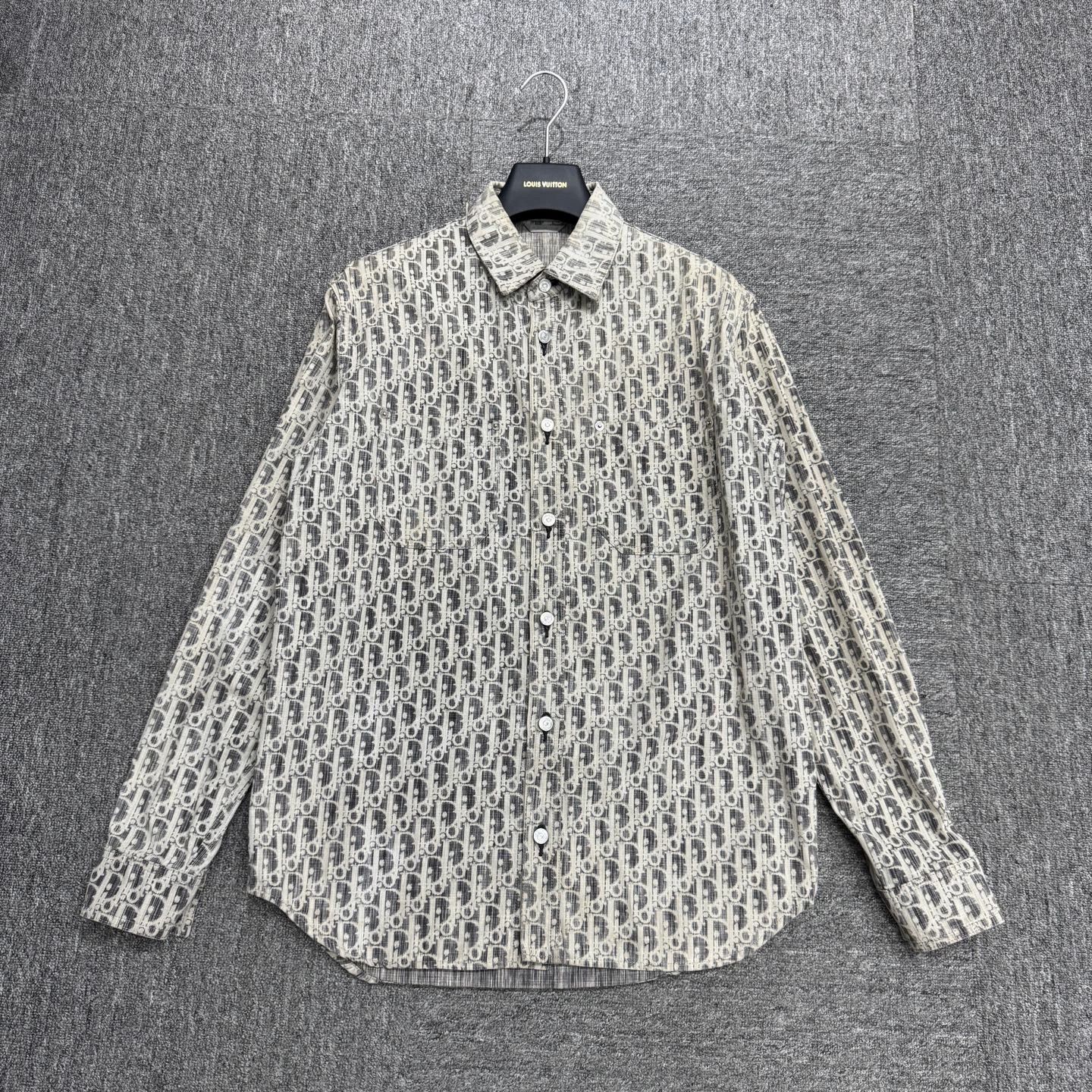 Dior Dior All-over Oblique Print Denim Shirt Size 37 Size US XS / EU 42 / 0 - 1 Thumbnail