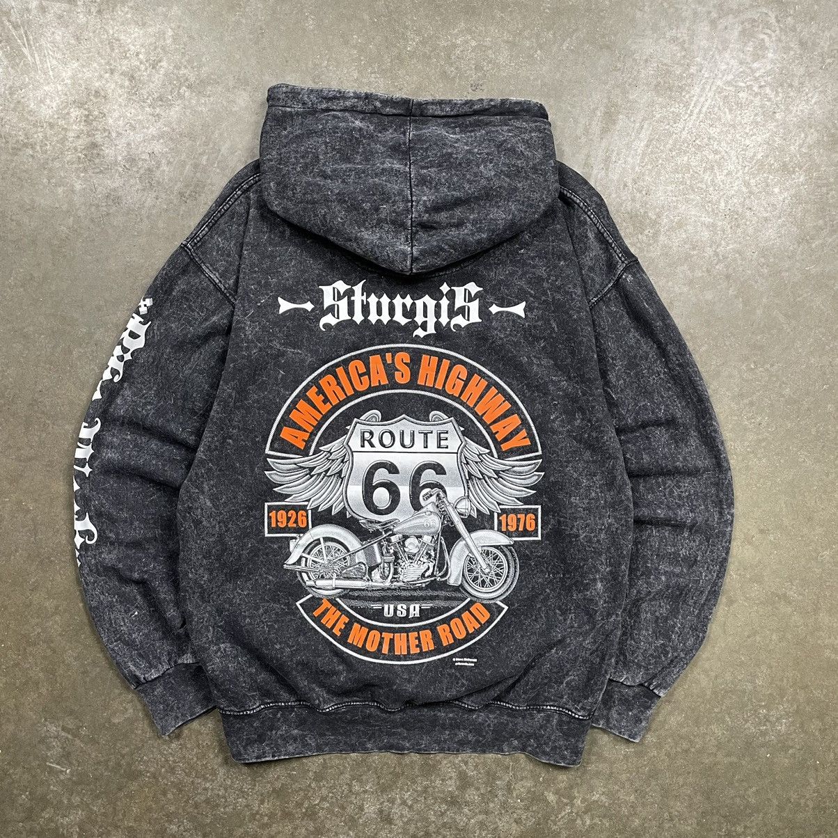 Harley Davidson × Vintage Vintage Faded Harley Davidson Sturgis Hoodie Grunge Biker Size US S / EU 44-46 / 1 - 1 Thumbnail