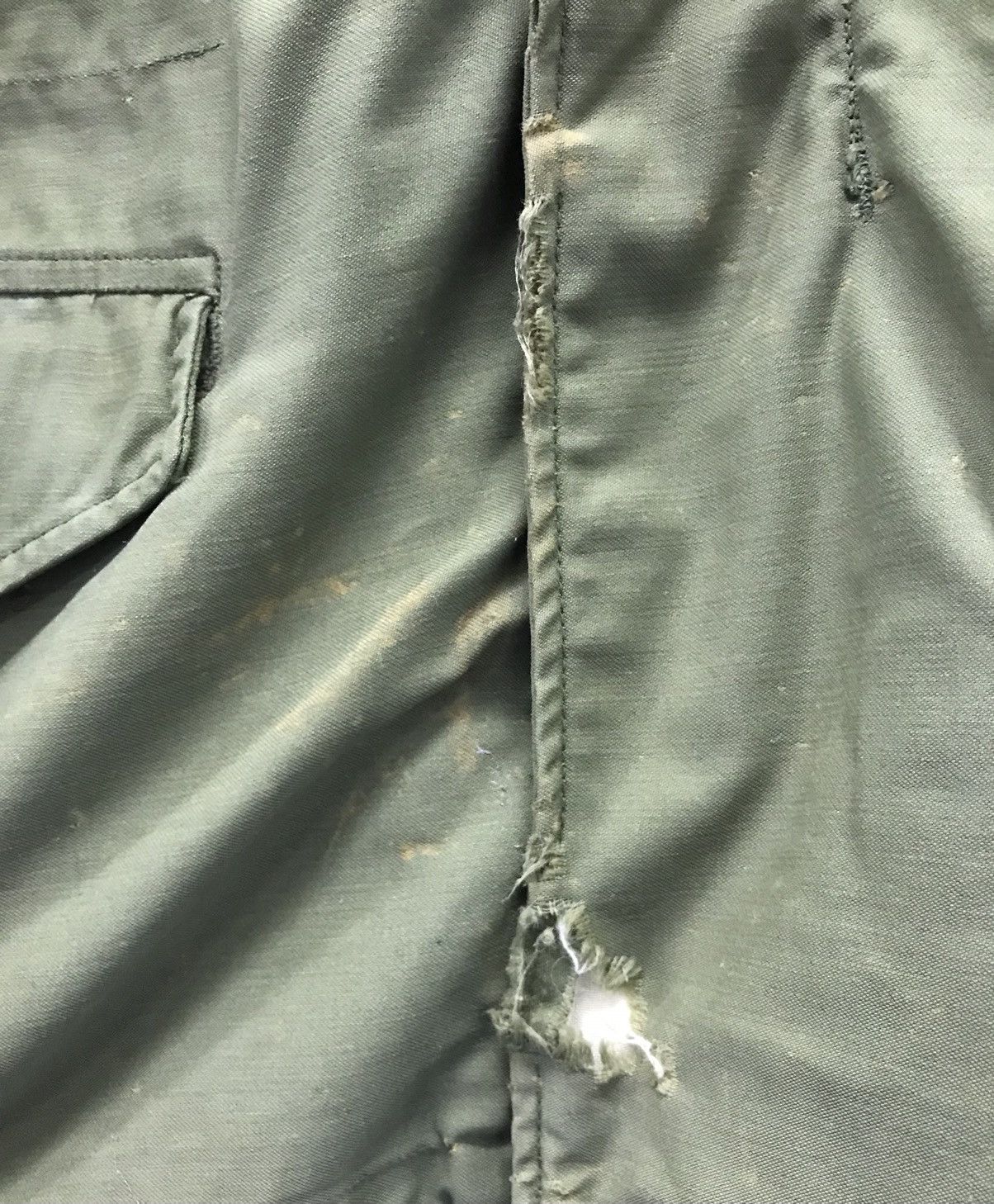 Vintage M65 Field Jacket In Original Vietnam War Uniforms Tuy-Hoarun Size US M / EU 48-50 / 2 - 13 Thumbnail