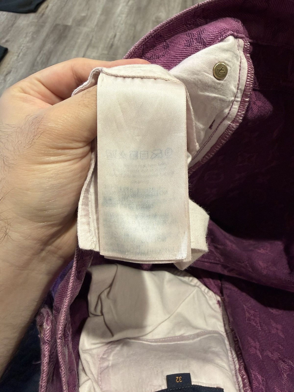 Louis Vuitton Louis Vuitton Purple Monogram Denim Pants Size US 32 / EU 48 - 8 Thumbnail