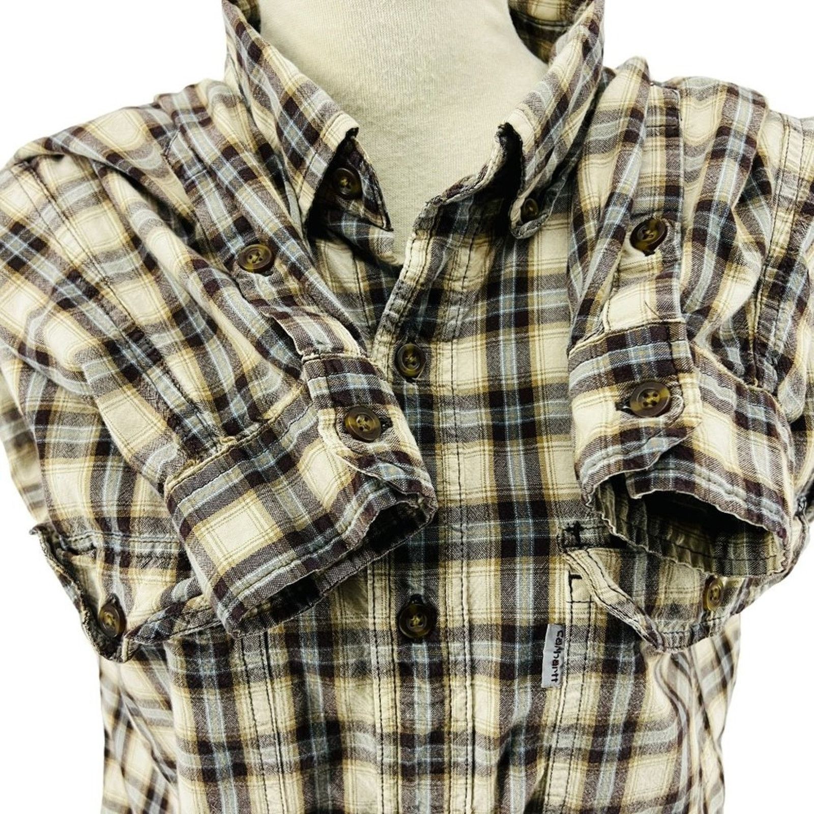 Carhartt Carhartt Fort Plaid Button Front Relaxed Fit Shirt Men Large Size US L / EU 52-54 / 3 - 7 Thumbnail