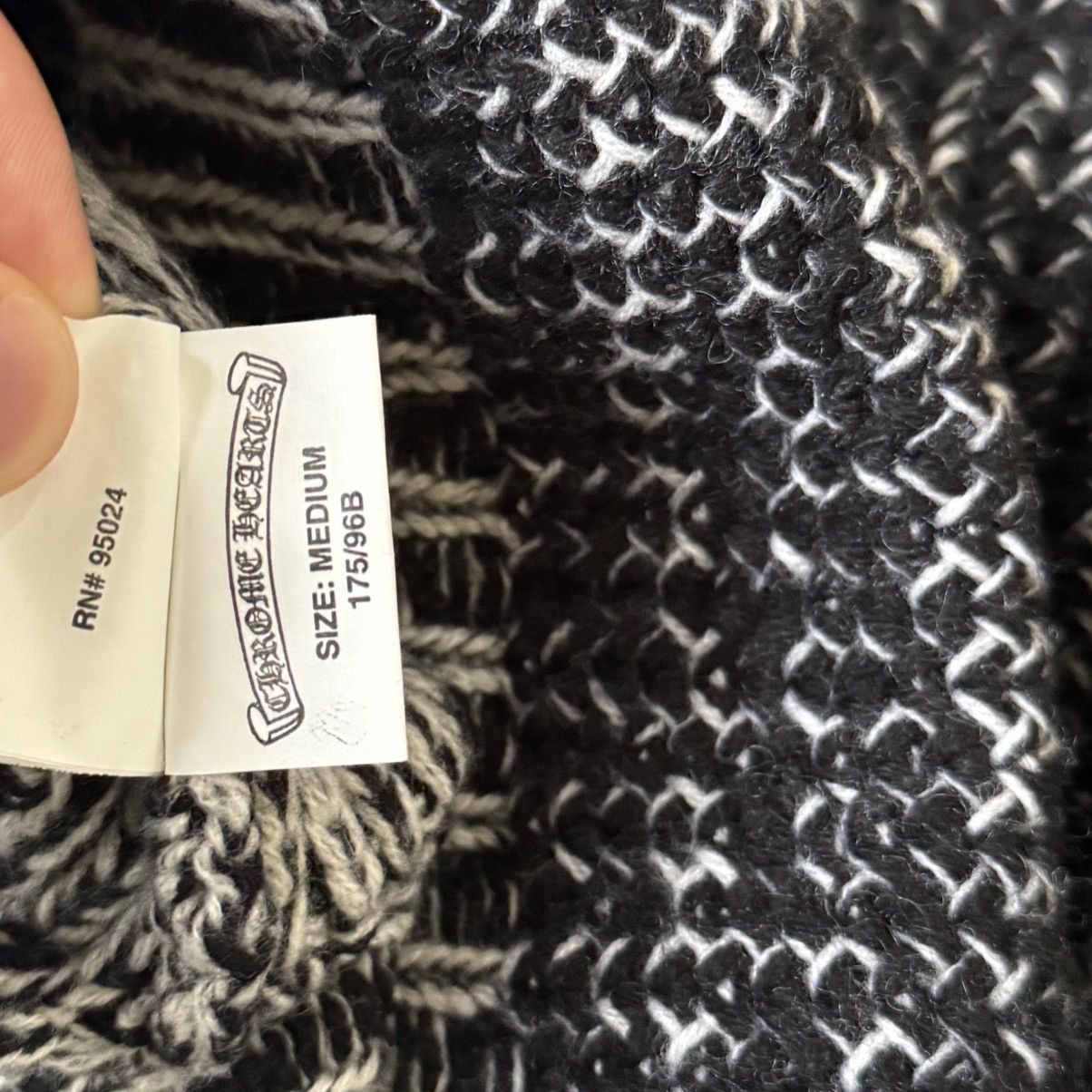 Chrome Hearts Chrome Hearts Star Leather Patch Knit Cashmere Sweater Size US M / EU 48-50 / 2 - 6 Thumbnail