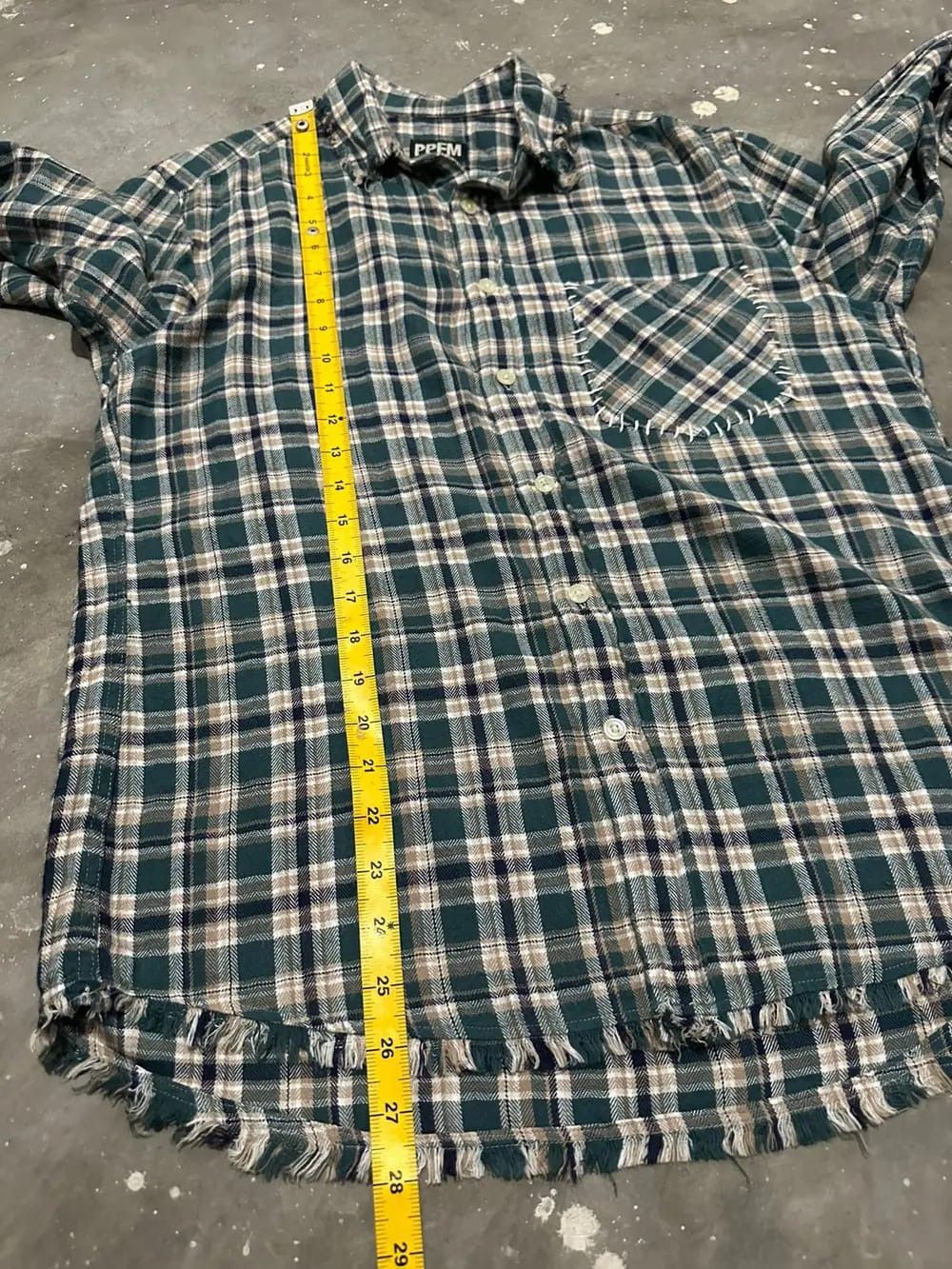 PPFM PPFM Flannel Frayed Hem Scab Pocket Design Shirt Size US M / EU 48-50 / 2 - 9 Thumbnail