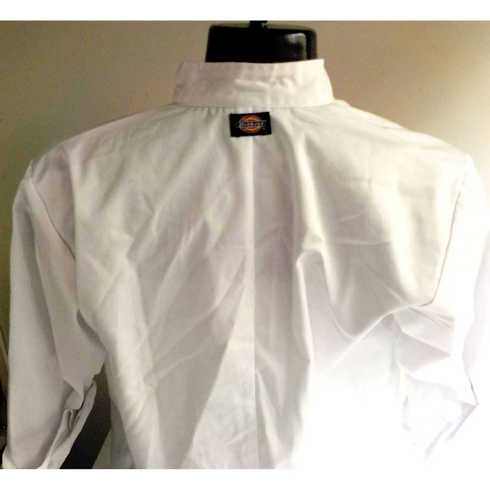 Dickies VINTAGE Dickies White Chefs Jacket Knotted Button XS NWOT Women's Shirt XS White Knotted Buttons Pocketed Work 65% Polyester 35% Cotton Size XS / US 0-2 / IT 36-38 - 5 Thumbnail