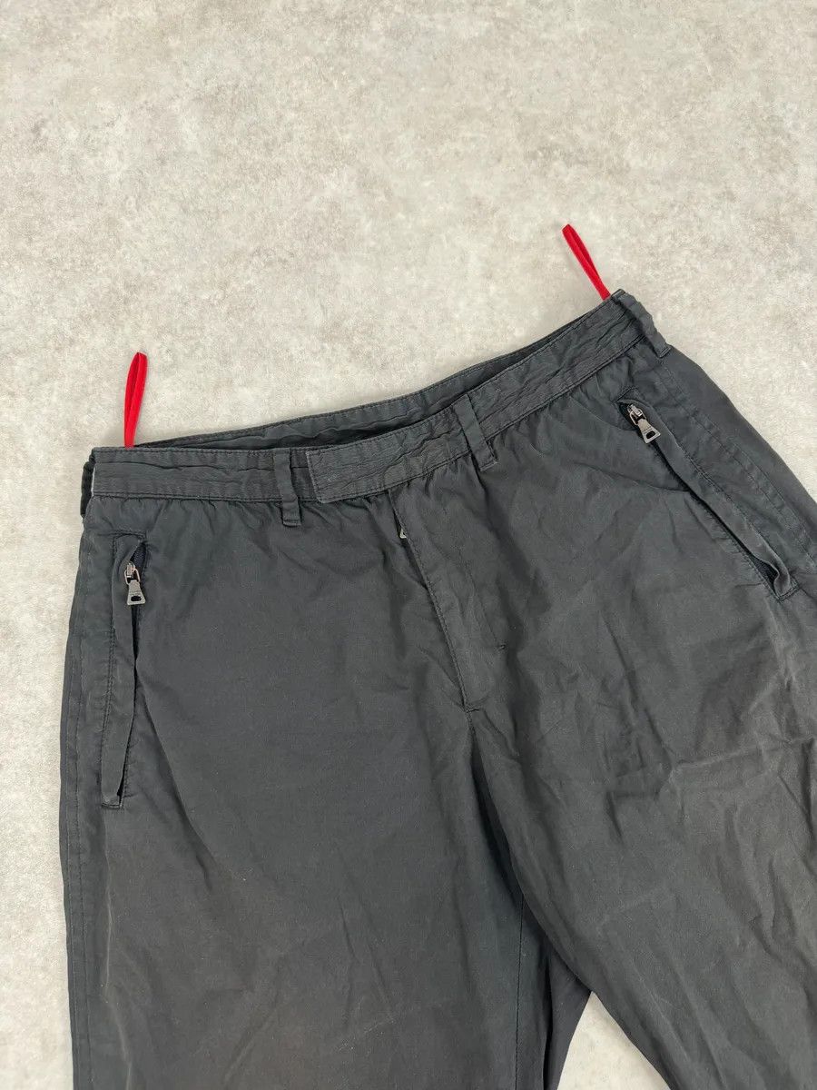 Prada 2000s Prada Black Linea Rossa Nylon Zip Pants Size US 39 - 5 Thumbnail