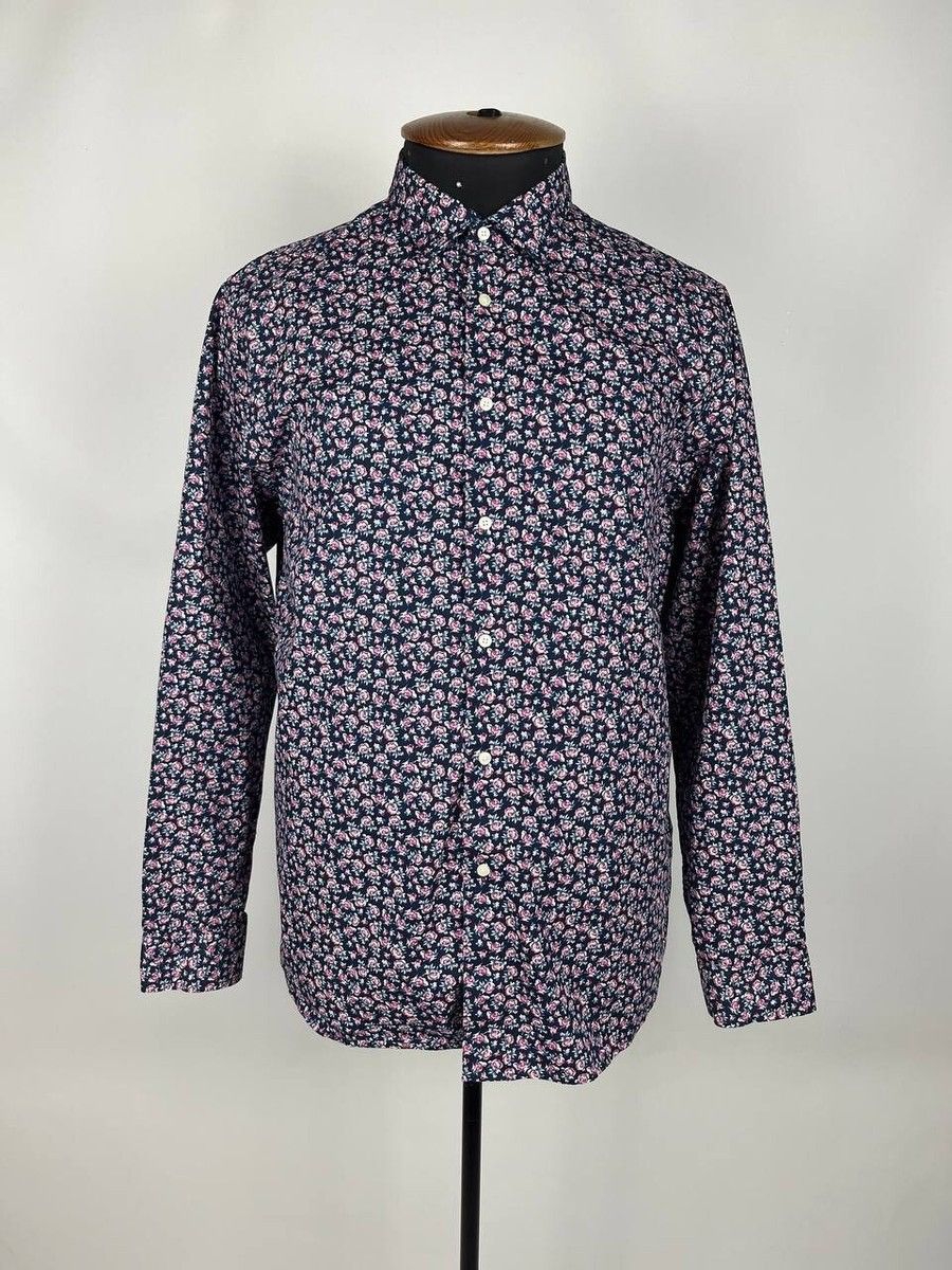 Designer × Ted Baker Ted Baker London Men Long Sleeve Floral Print Size 6 (0309) Size US M / EU 48-50 / 2 - 1 Thumbnail