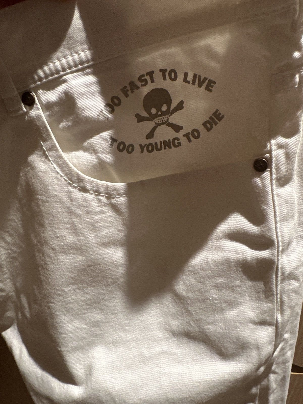 Vivienne Westwood Viv Westwood man ‘Too fast to live….’ White pants Size US 40 / EU 56 - 5 Thumbnail